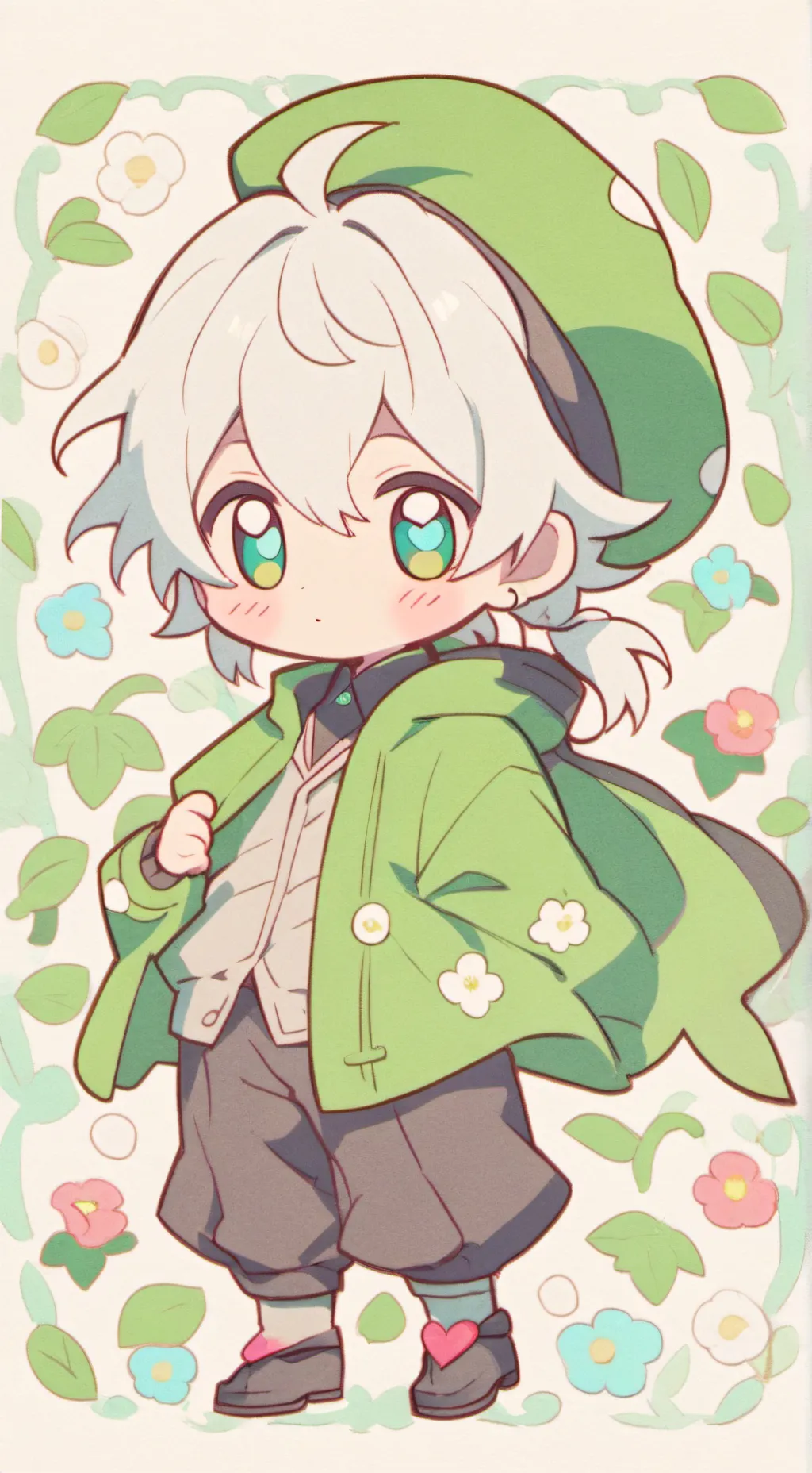 ai character: niño chibi background