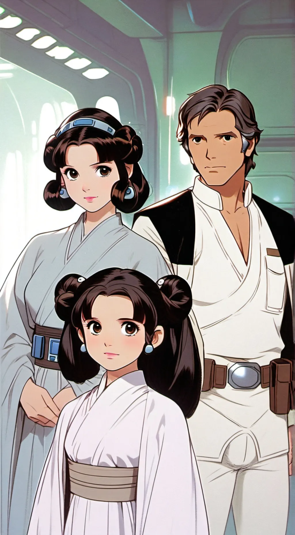 ai character: leia han solo zoie background