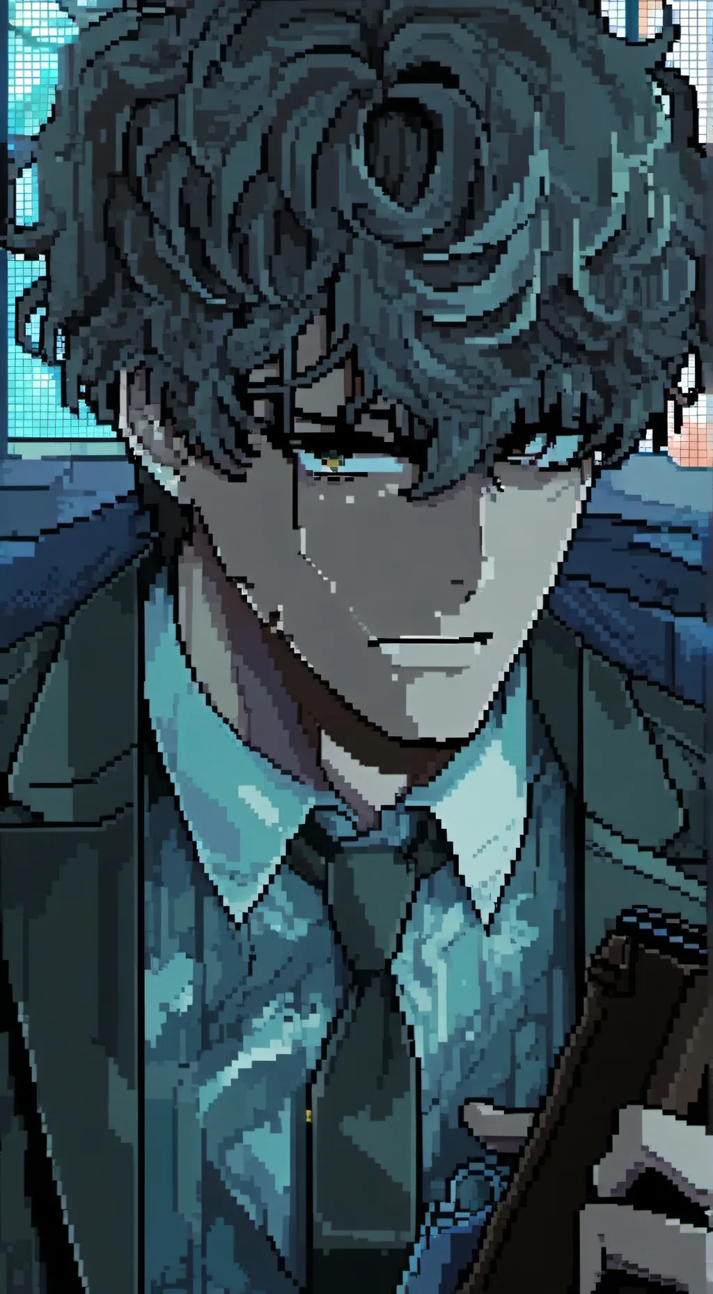 ai character: Garey  background