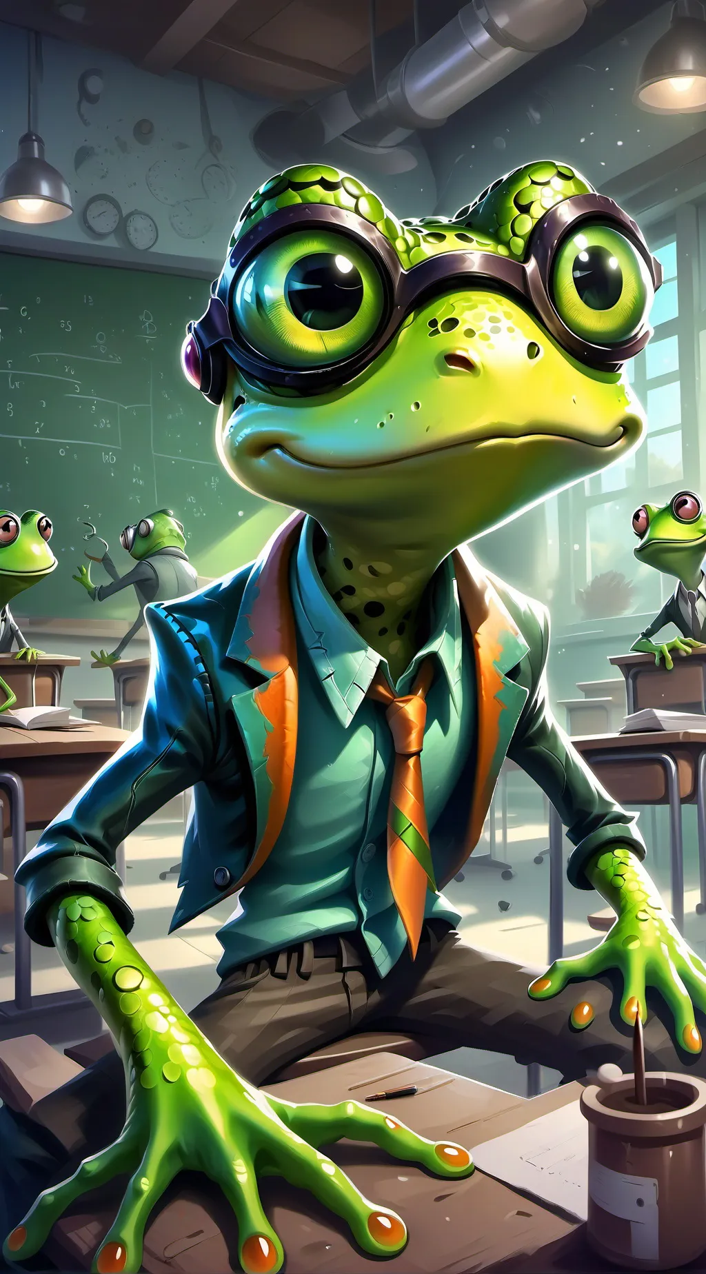 ai character: Glib background