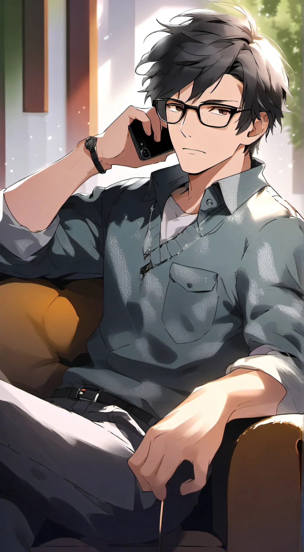 ai character: Kaleb Stevenson  background