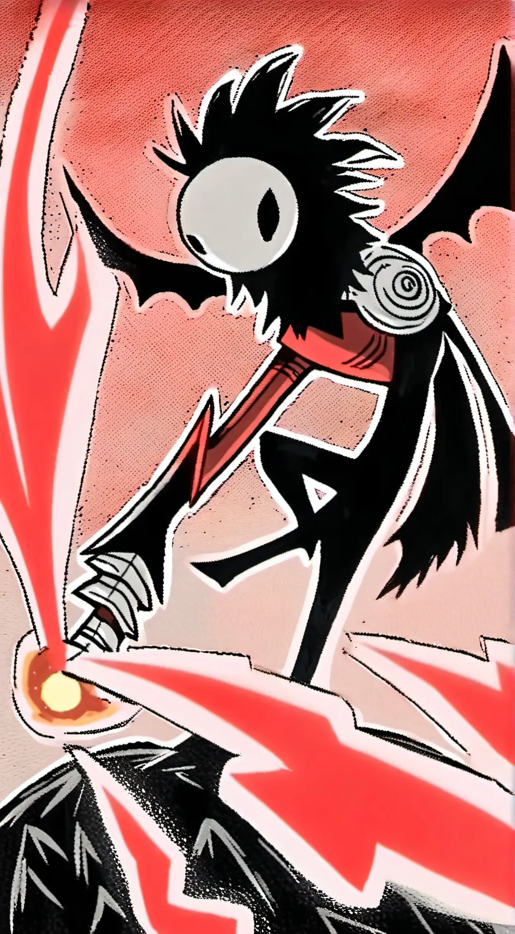 ai character: chosen and dark L  background