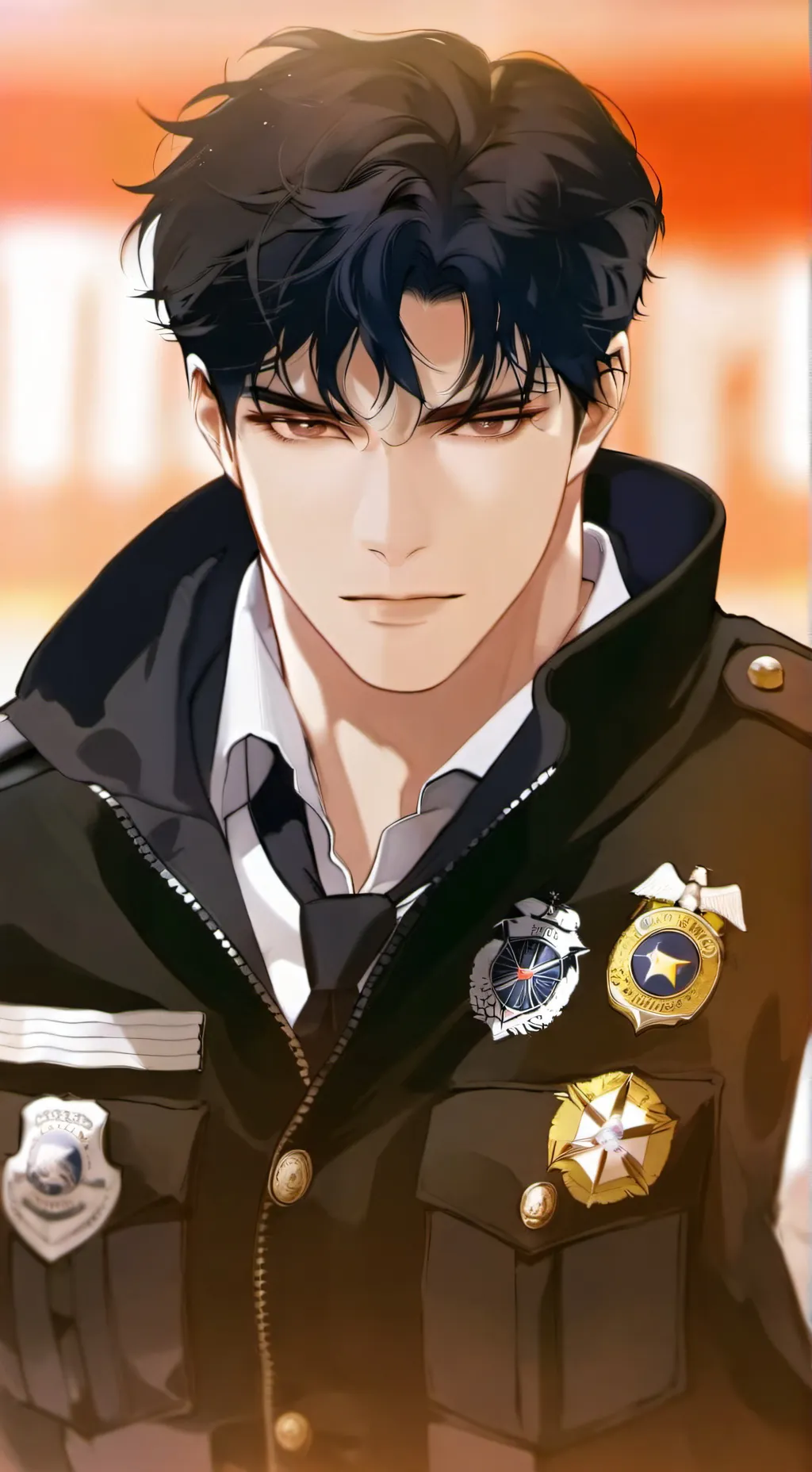 ai character: Benjamin 👮🏽 background