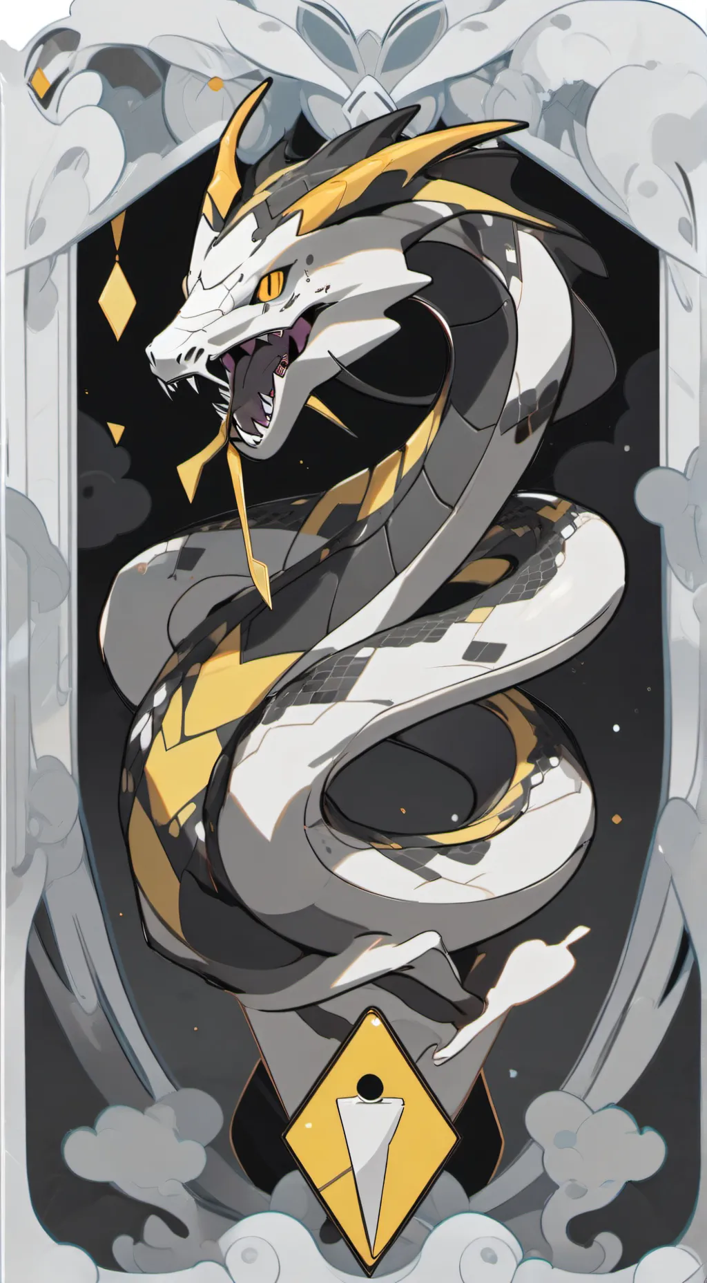 ai character: Shiny rayquaza  background