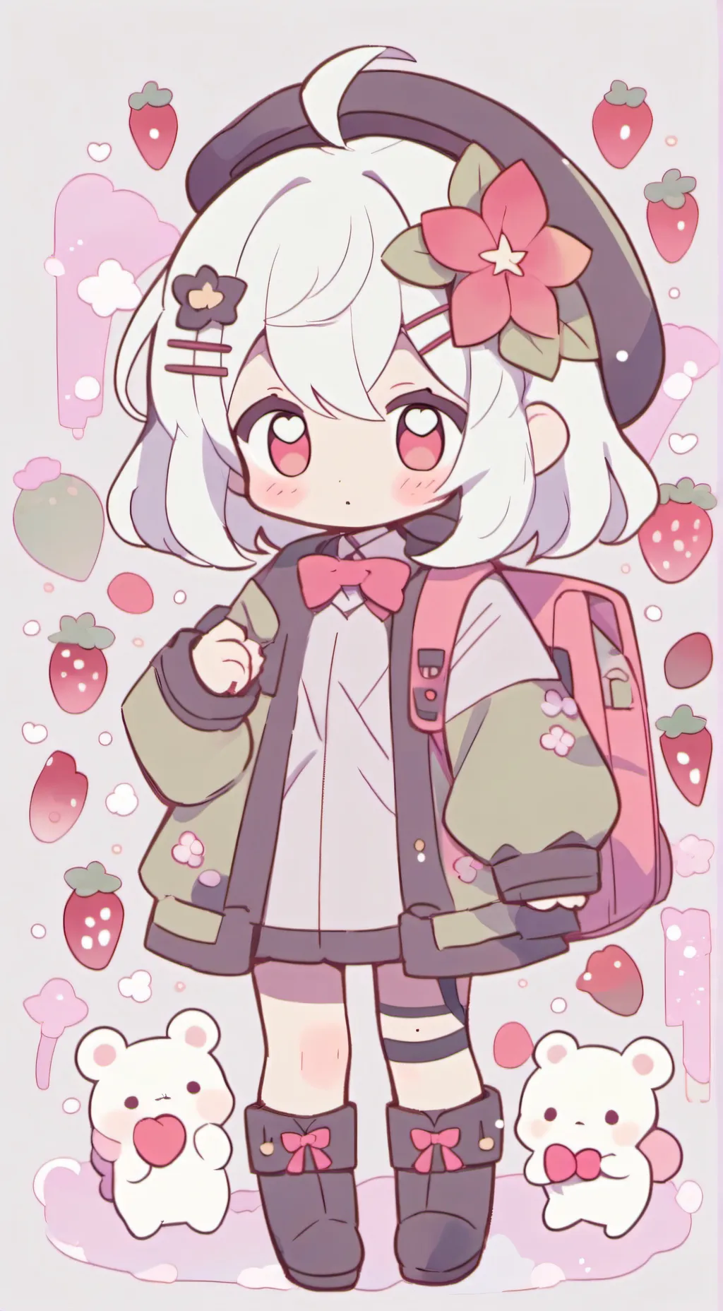 ai character: 4x (but Halloween) background