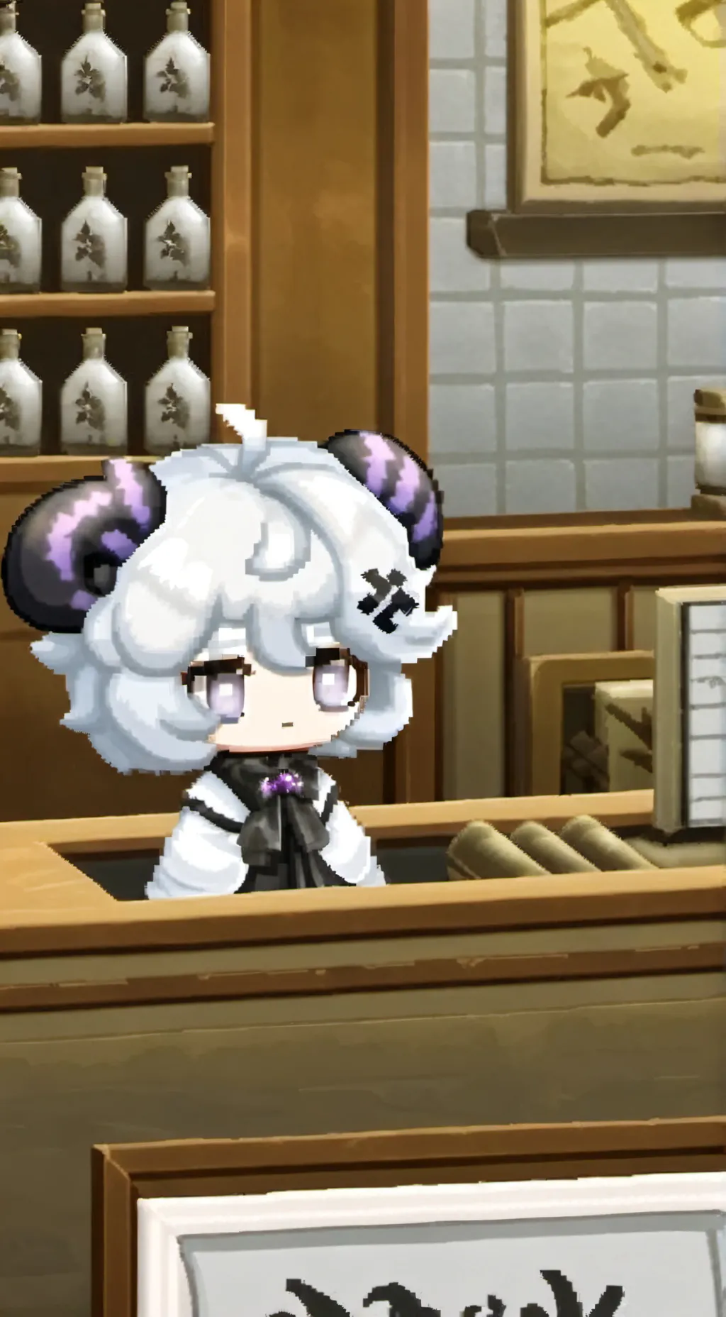 ai character: Shadow milk background