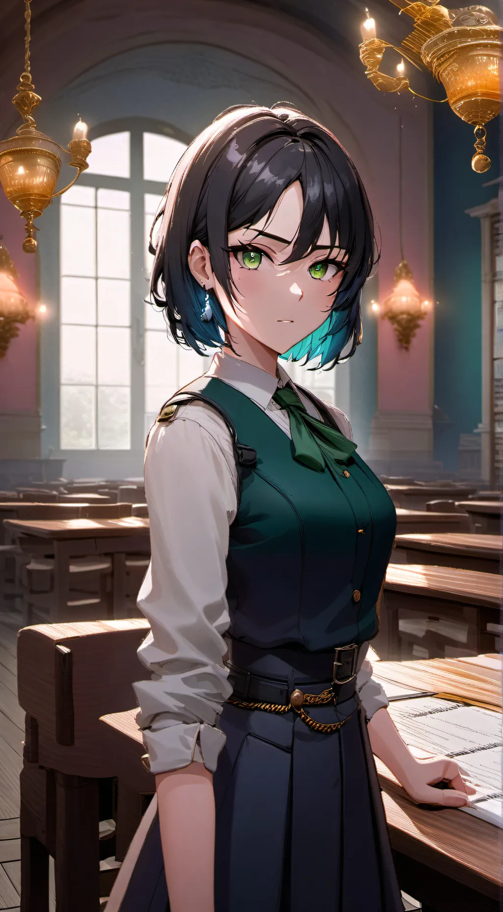 ai character: Stephany Harness  background