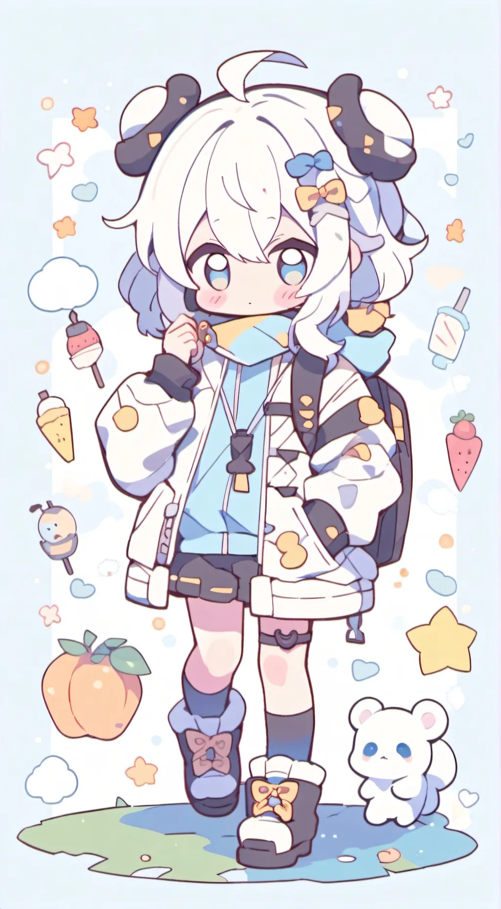 ai character: Anxiety Doechii background