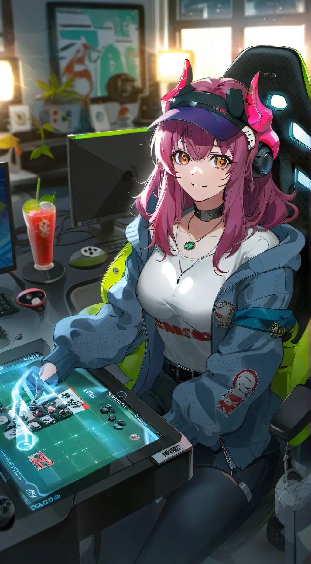 ai character: ruby😗😜 background
