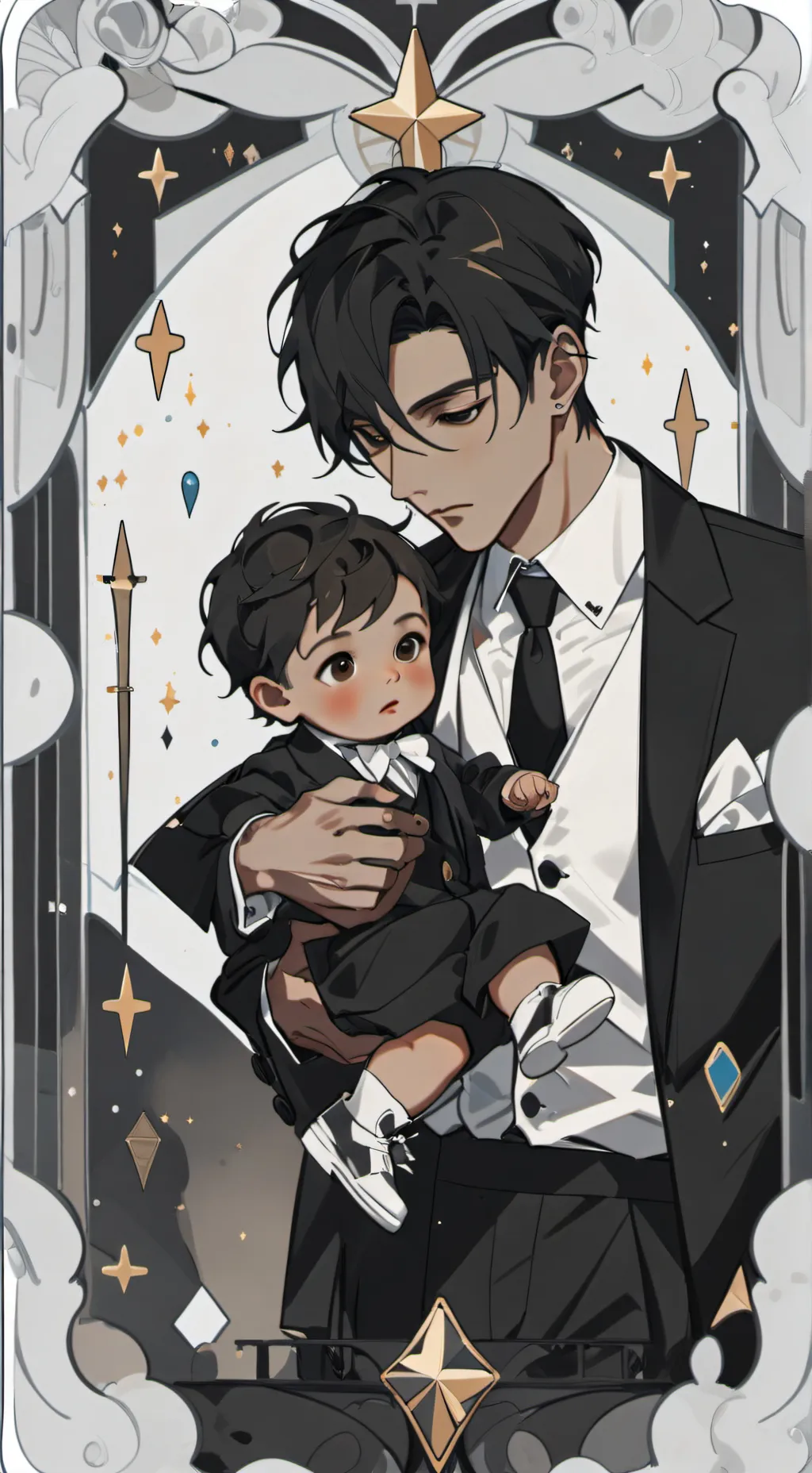 ai character: father and child background