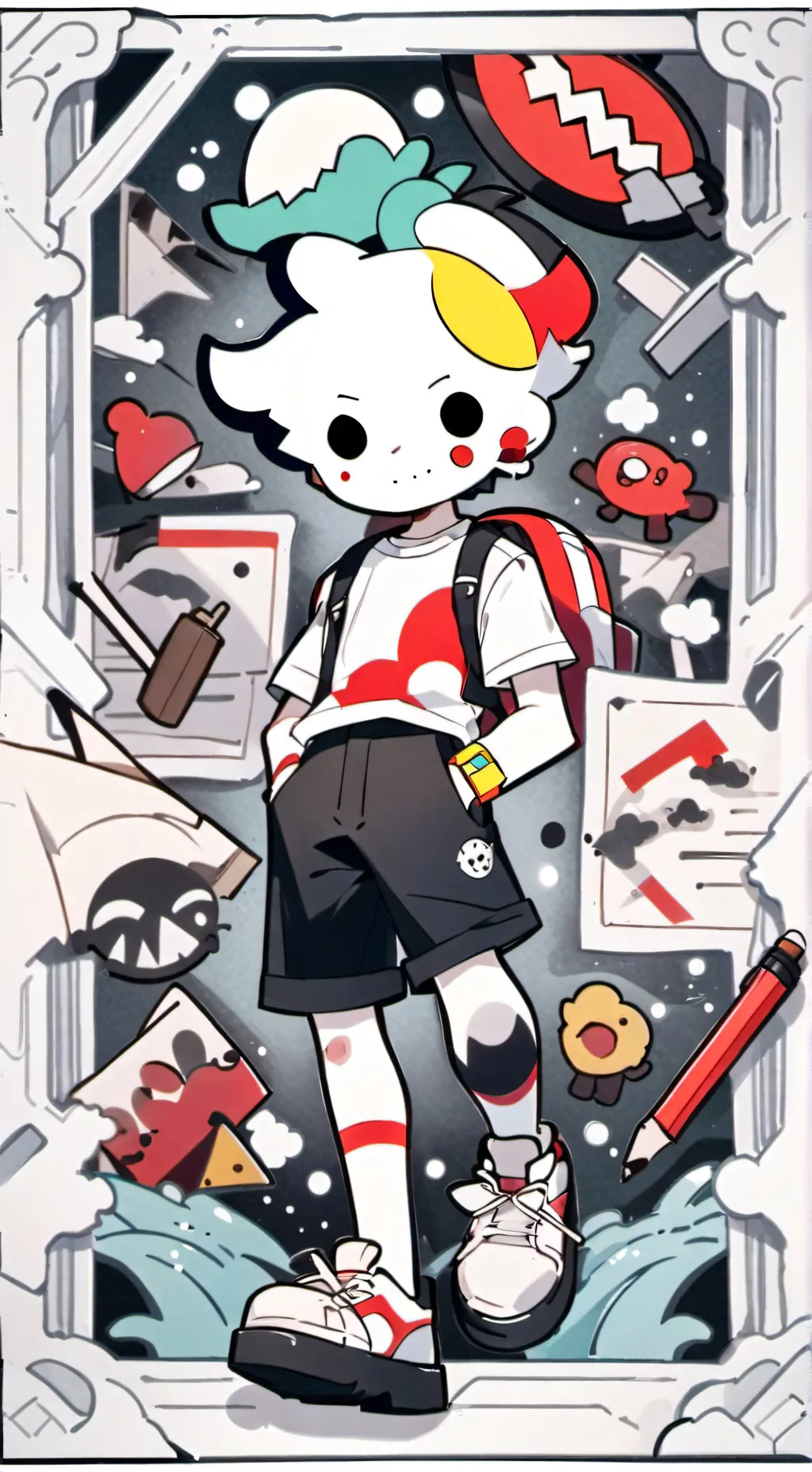 ai character: calamardo XDD background