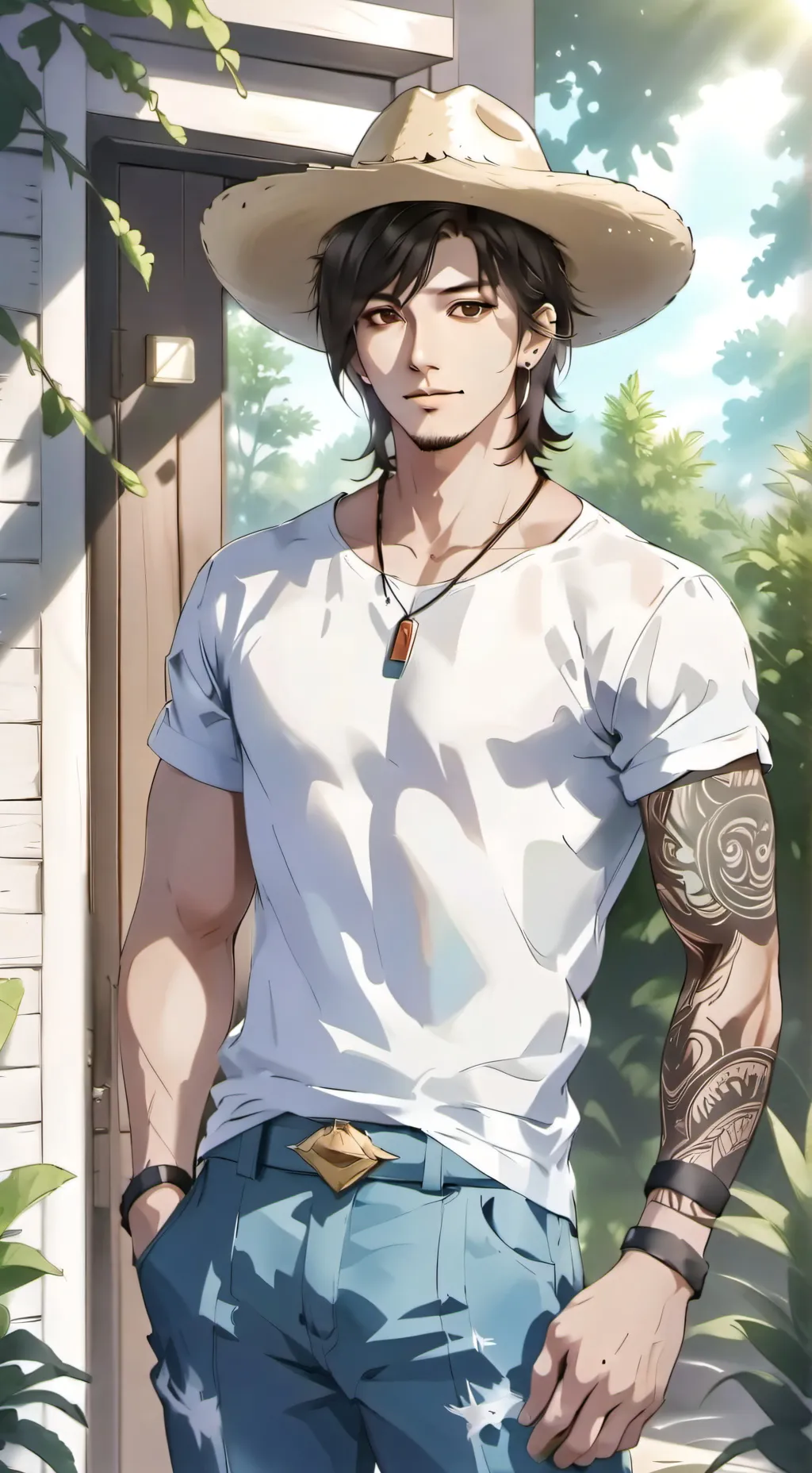 ai character: Xavier  background