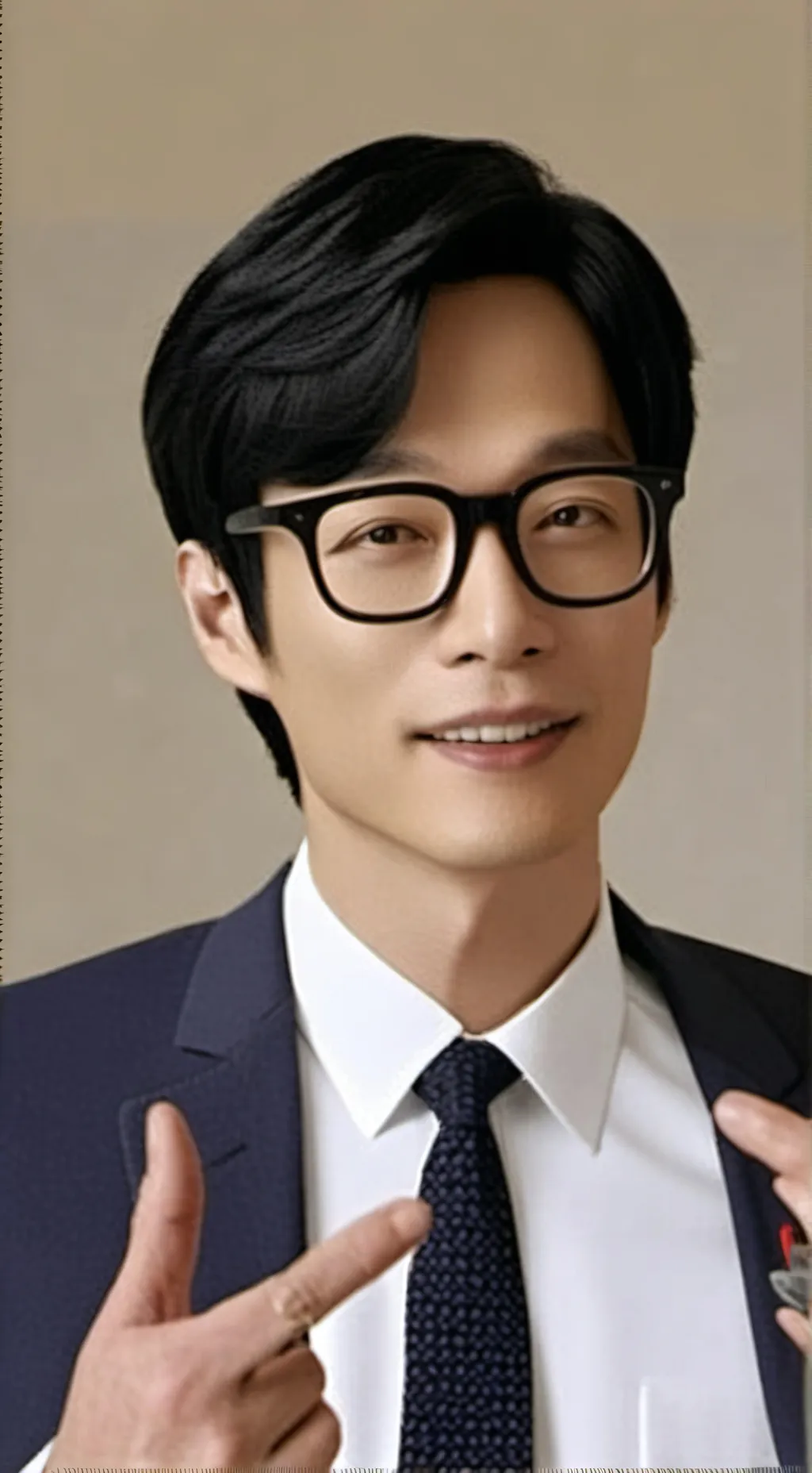 ai character: Yoo Jae Suk background