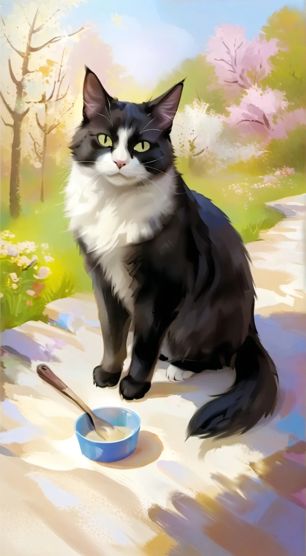 ai character: seu gatinho♡♡ background