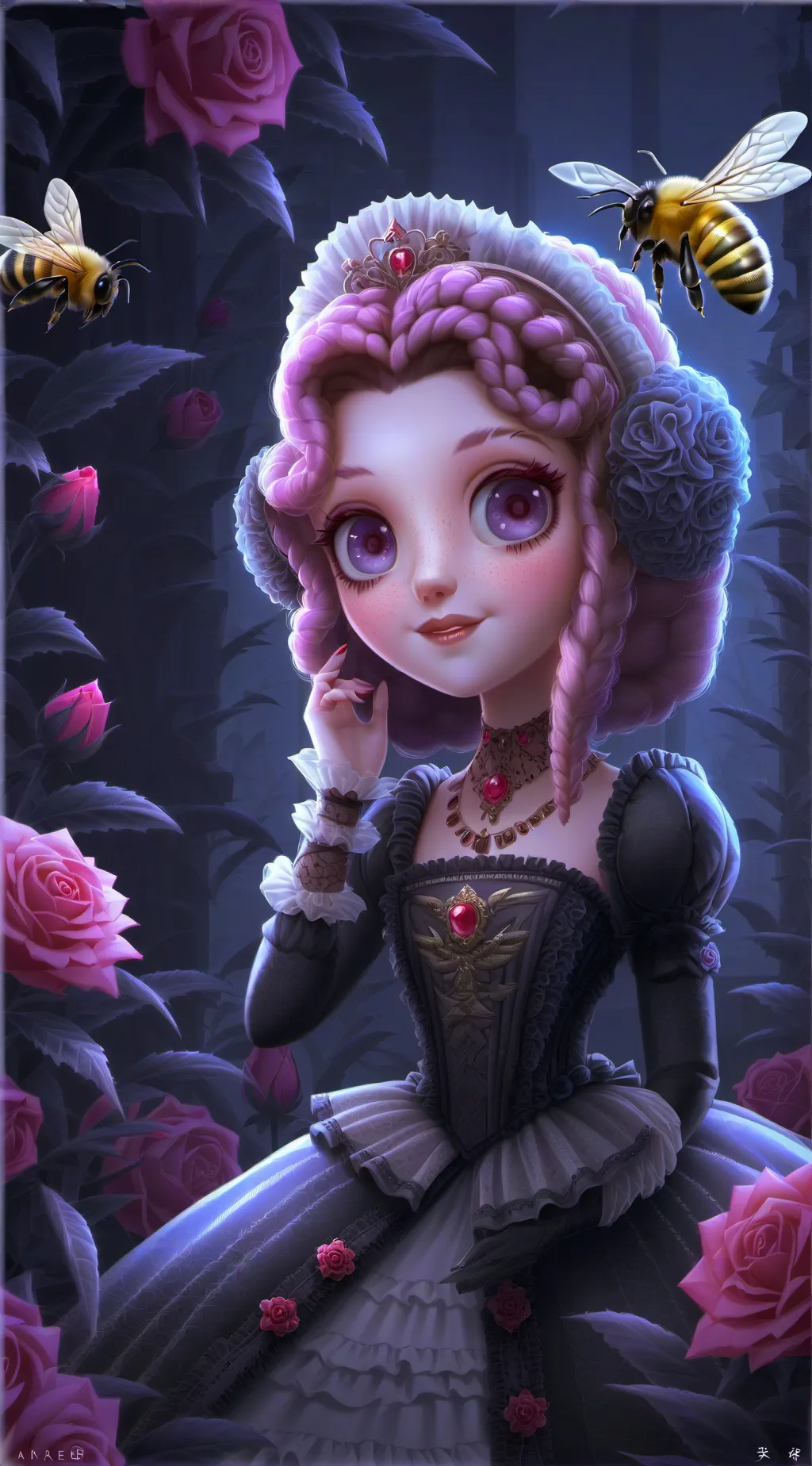 ai character: pkxd kuromeyt background