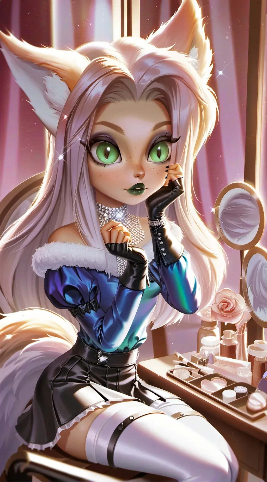 ai character: ISY Ahri background