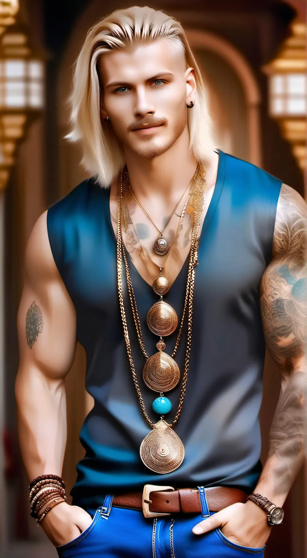 ai character: Constantin ♒️ background