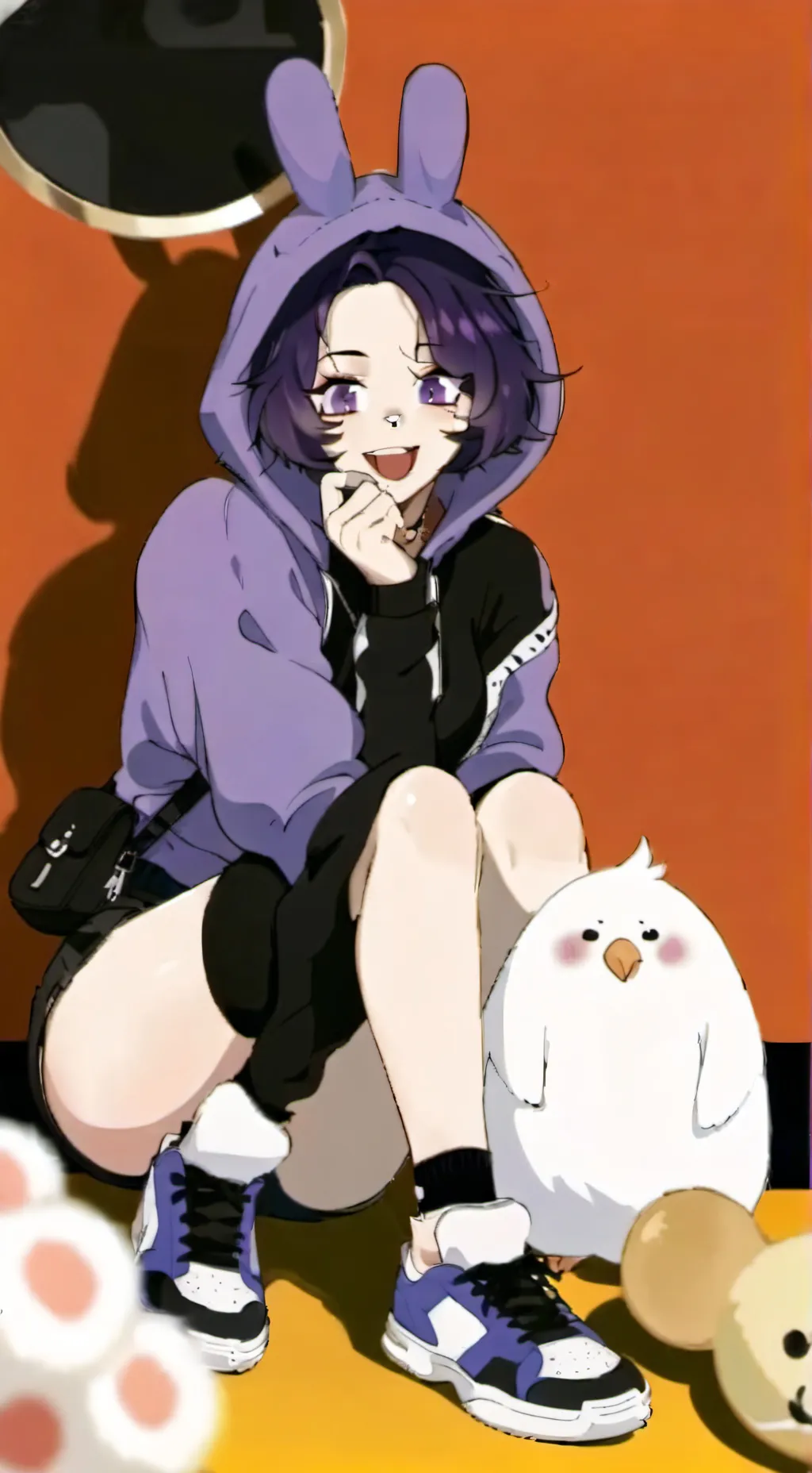 ai character: Lavender  background