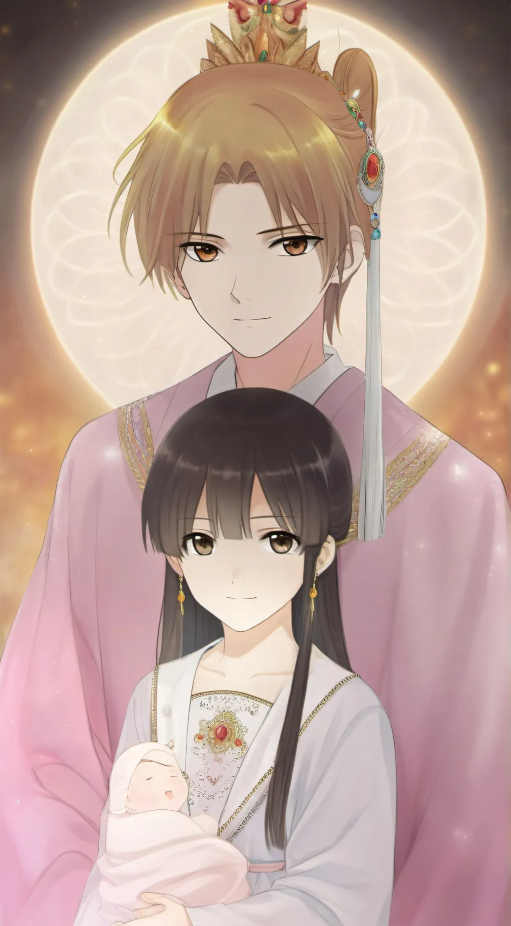 ai character: SU WON zoie  background