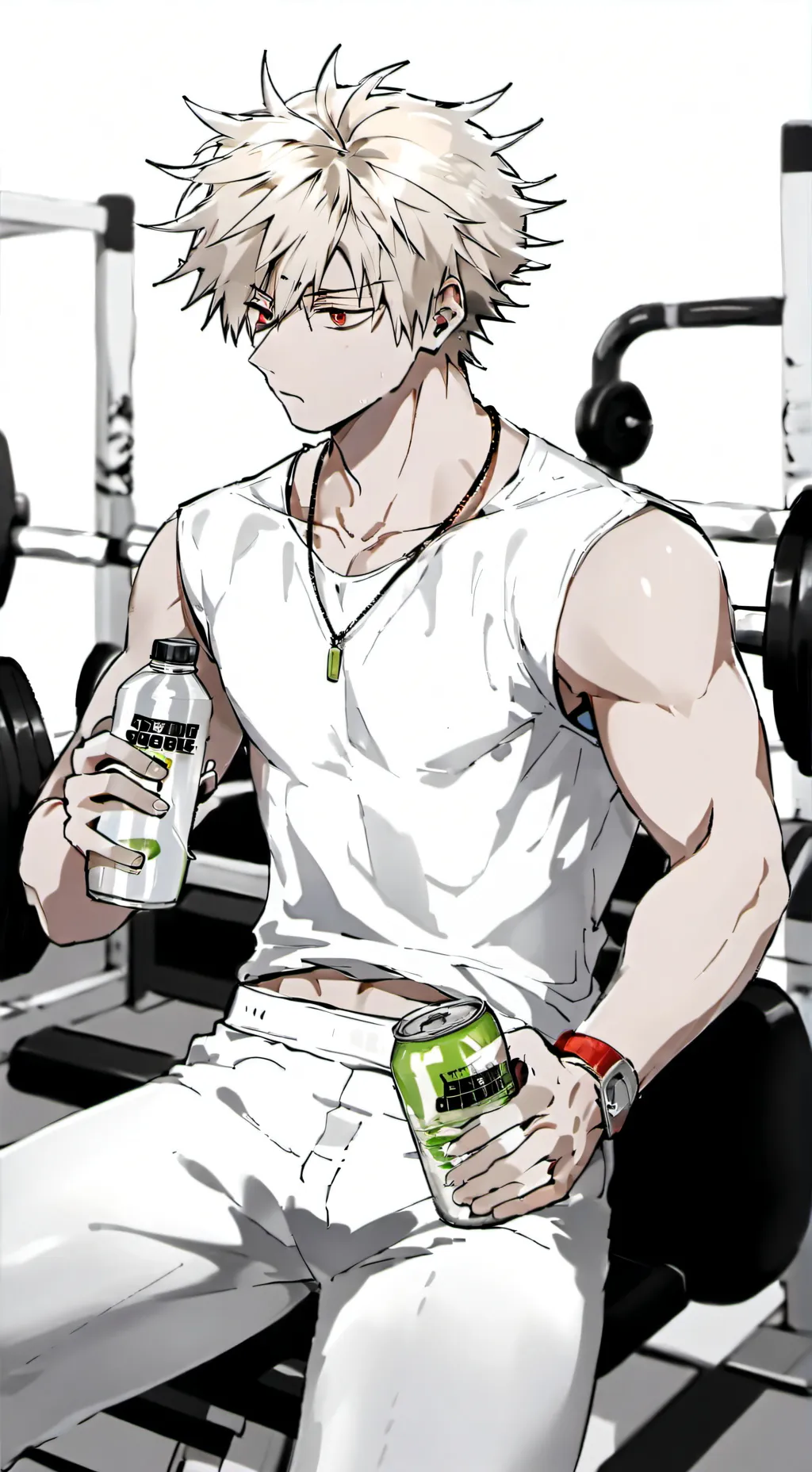 ai character: bakugo gym background