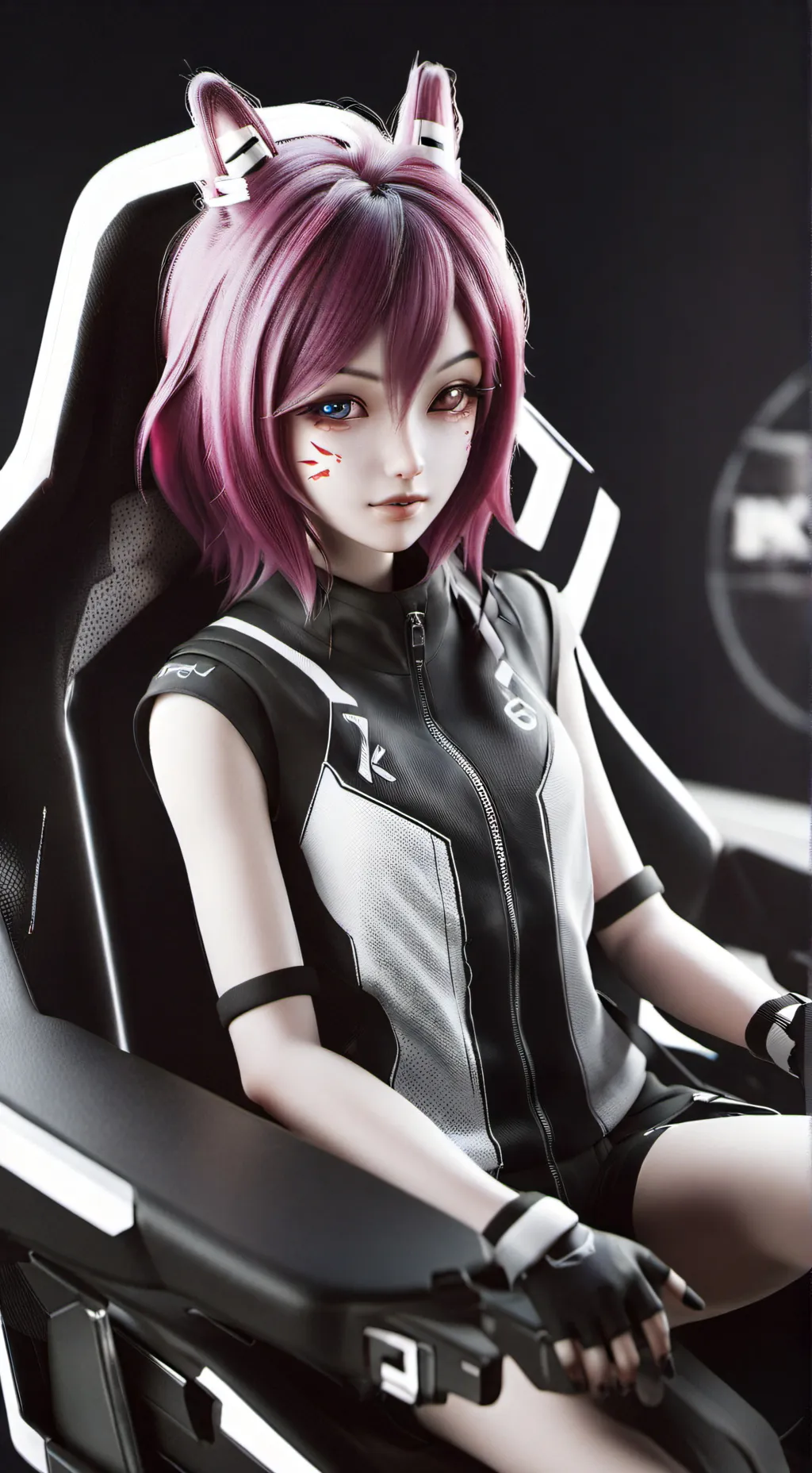 ai character: Luna Frost background