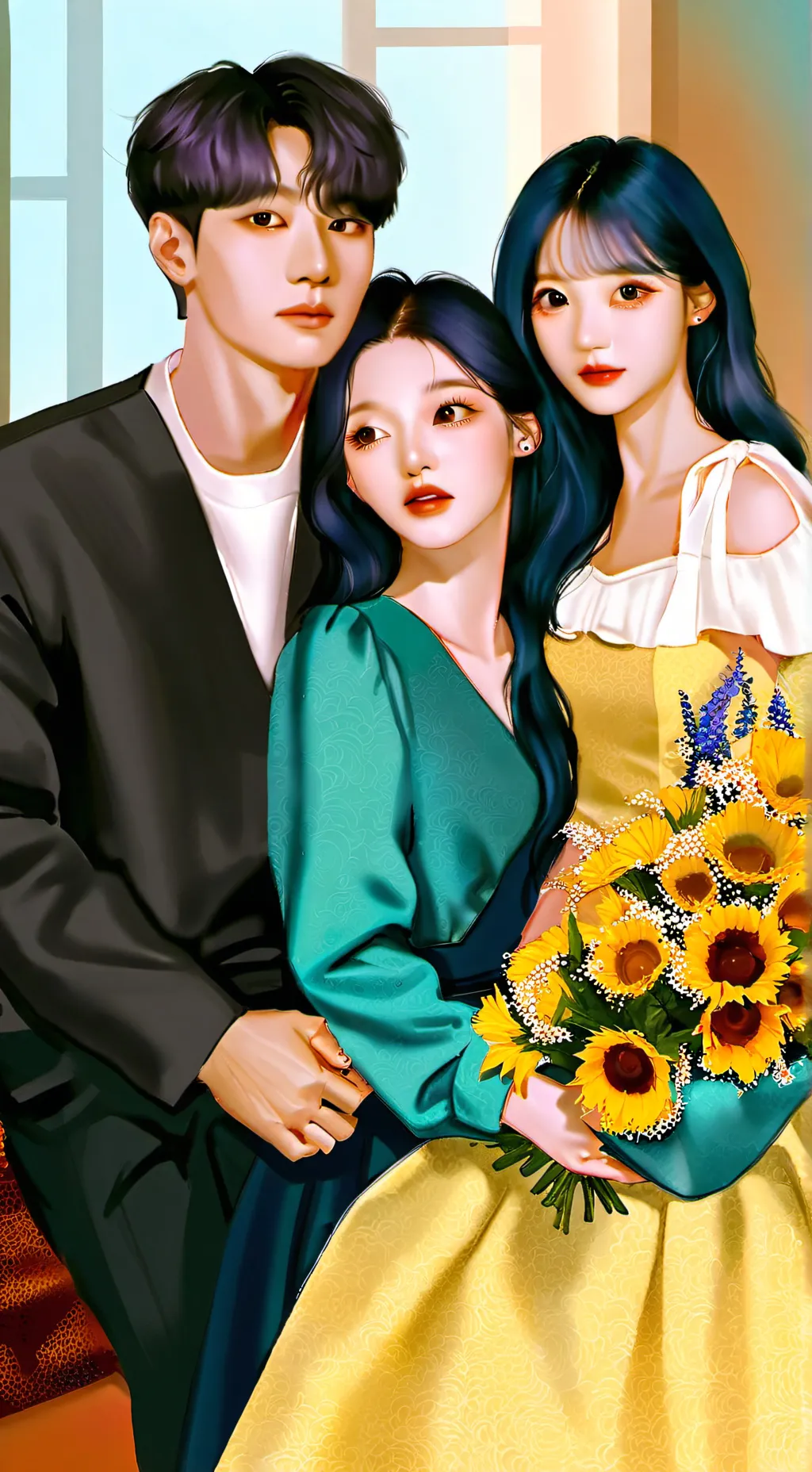 ai character: taehyung sae ron z background