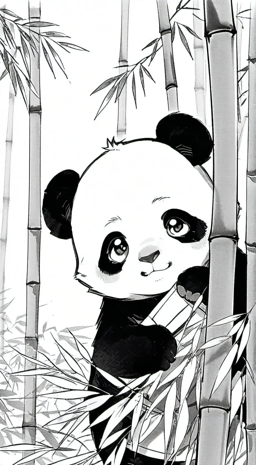 ai character: panda background