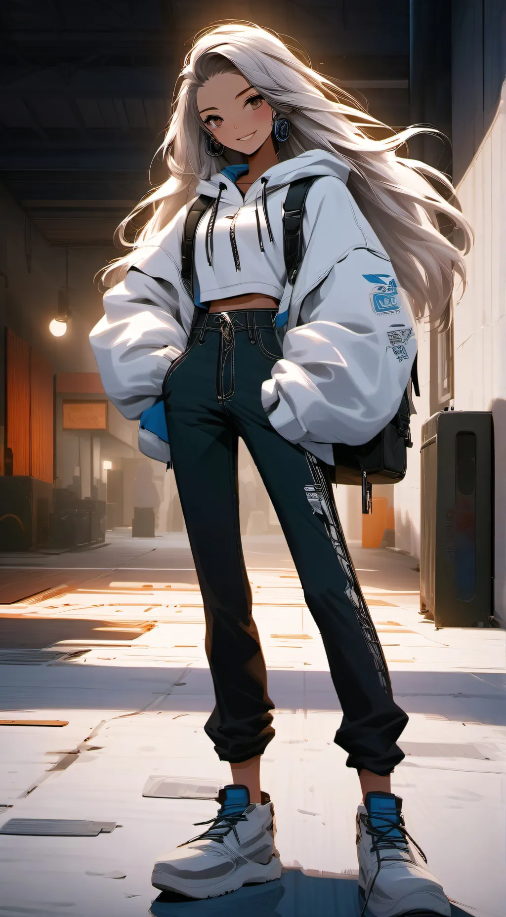 ai character: Streamer Girl background
