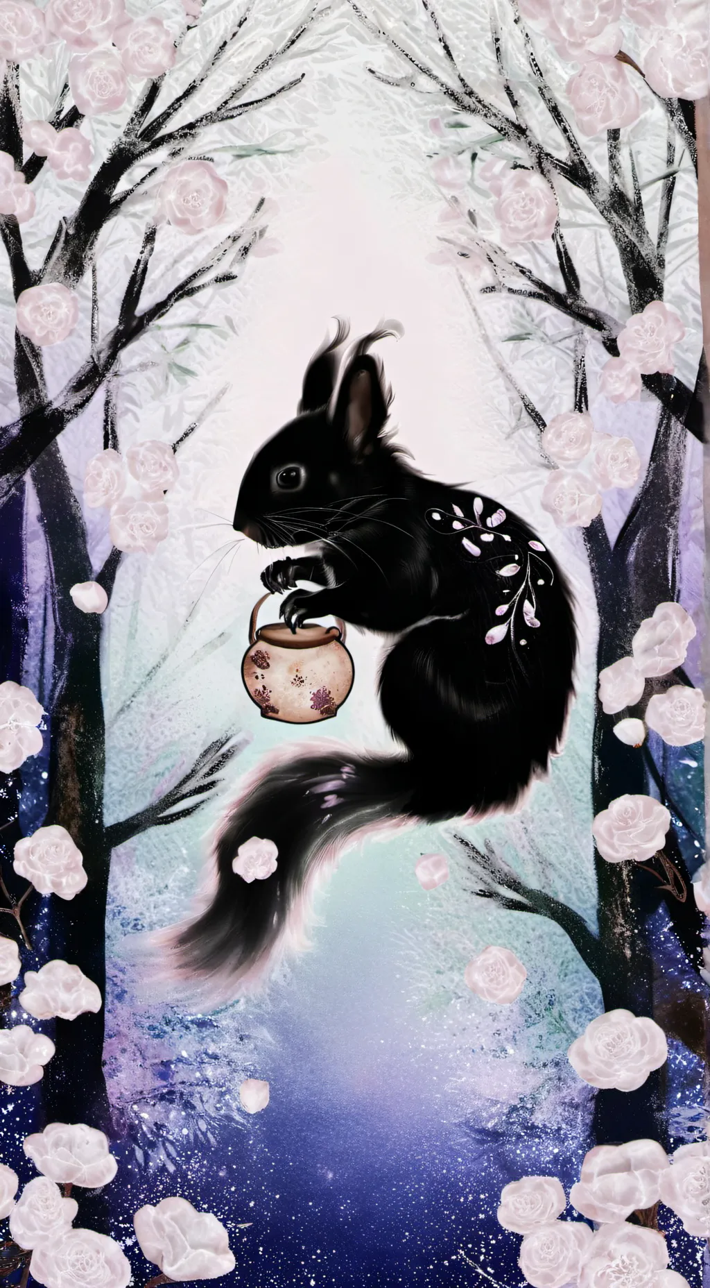 ai character: Black Female Squir background