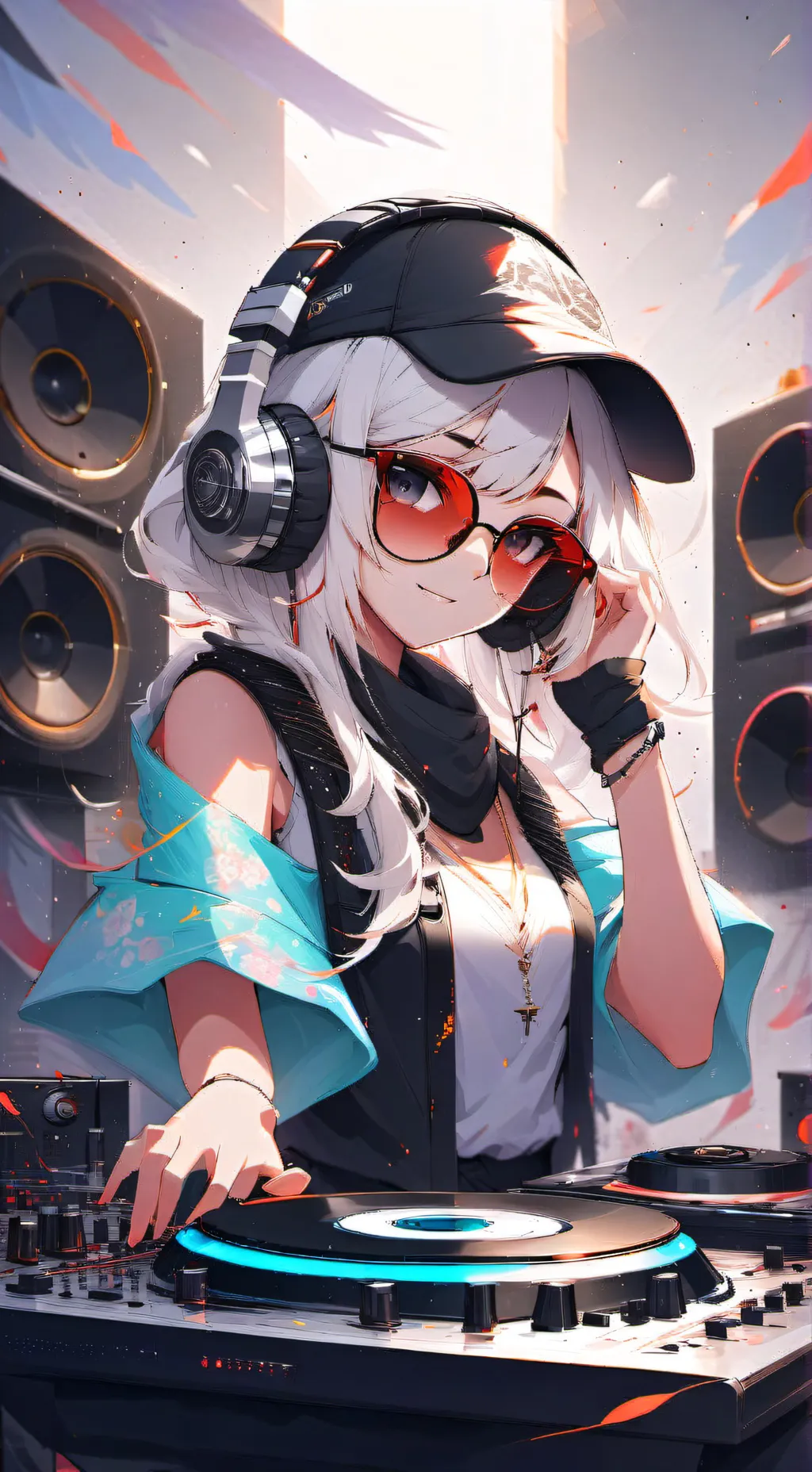 ai character: DJ SASHA* background