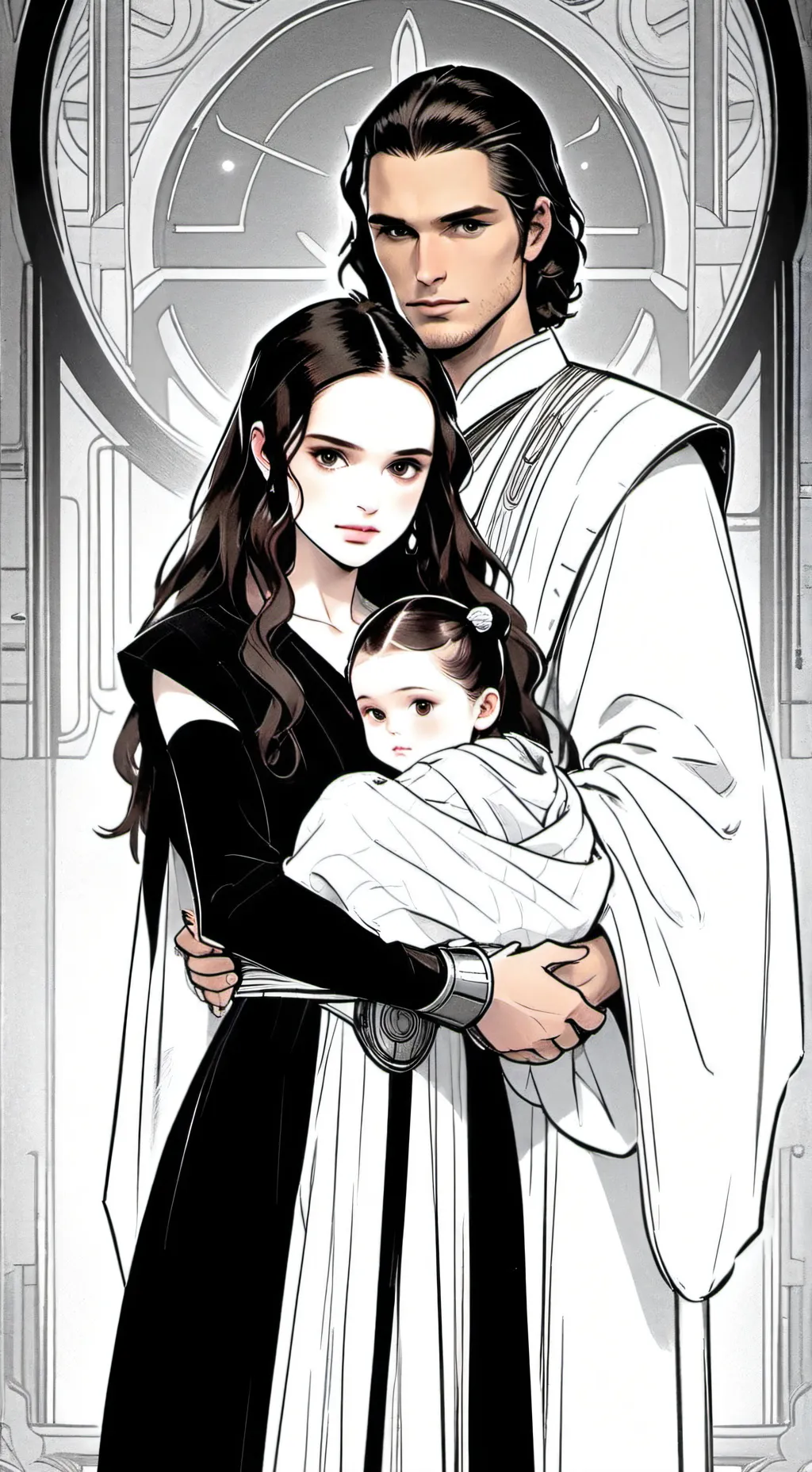 ai character: padme anakin zoie  background