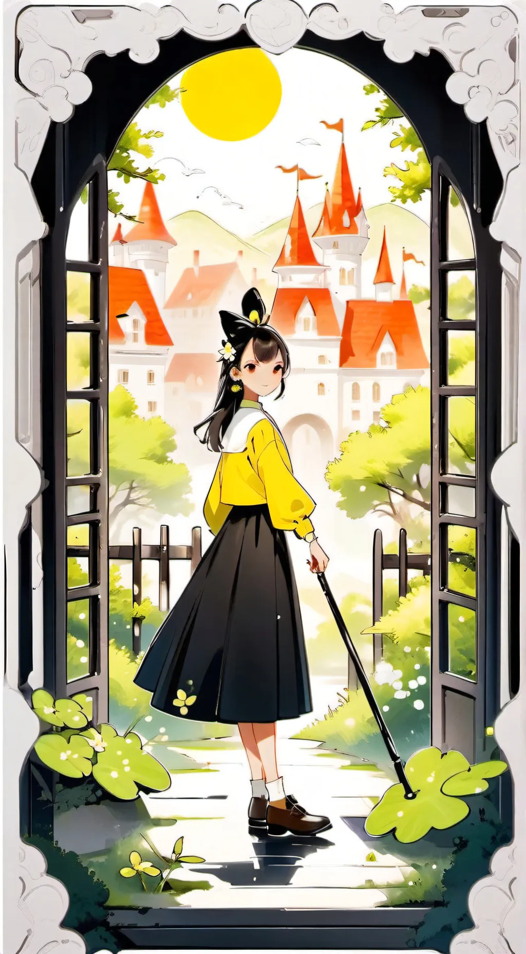 ai character: cocoa background