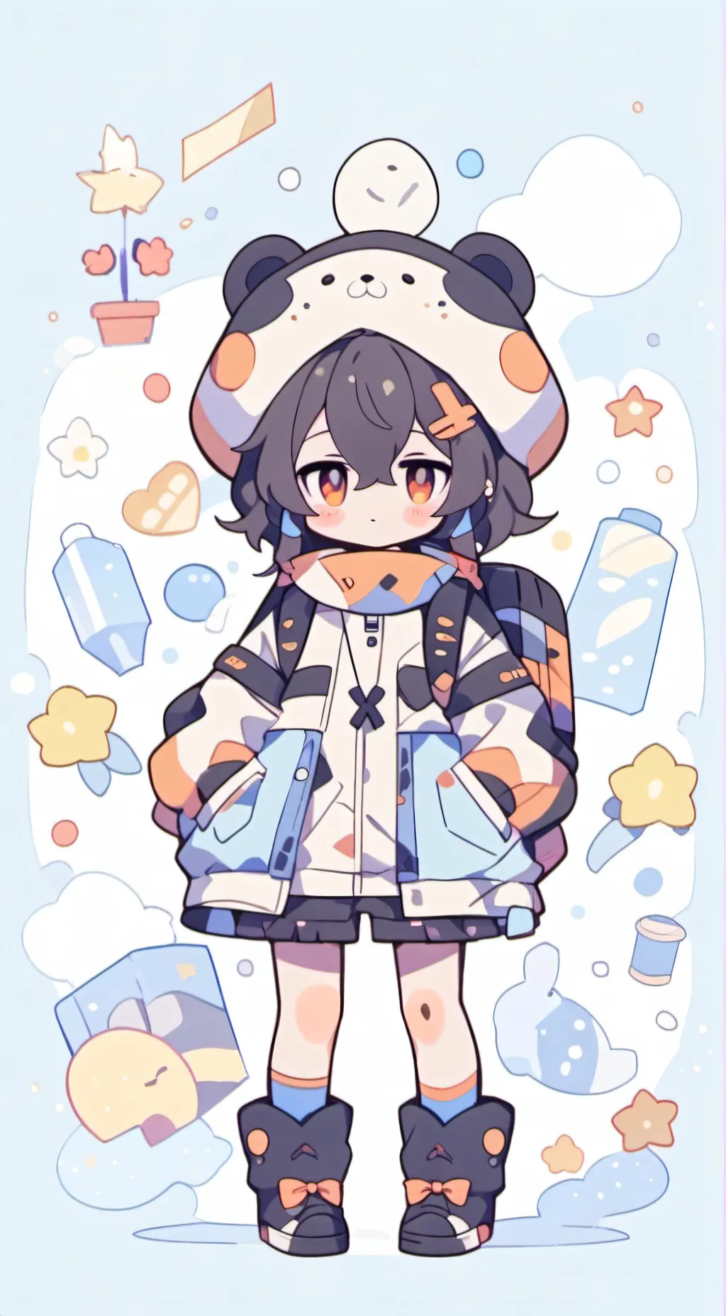 ai character: dw babies  background