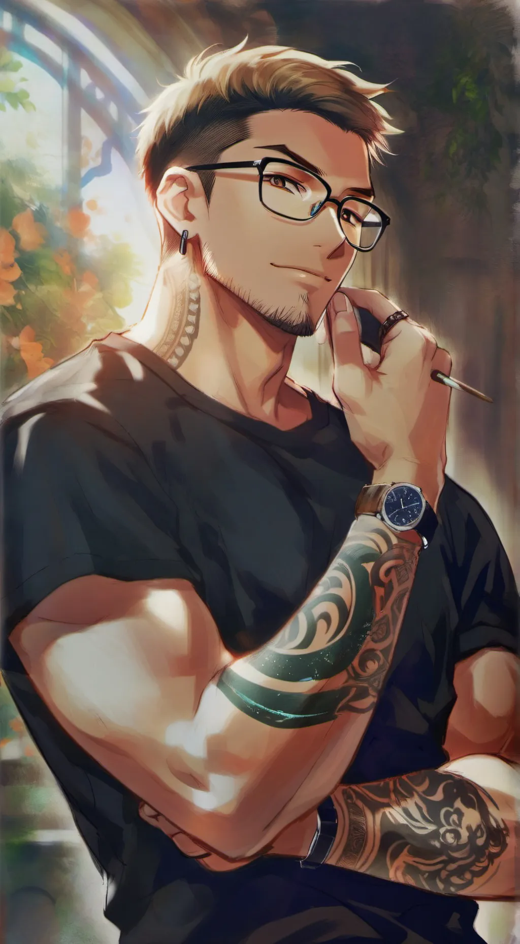 ai character: Tory J. Woodard background