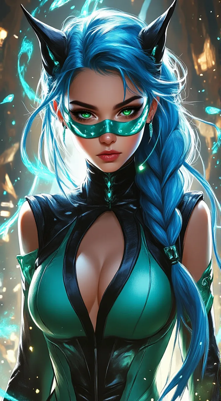 ai character: Lady Viper x Snake background