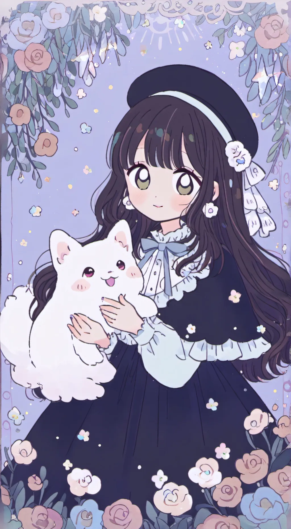 ai character: garota da ❄  background
