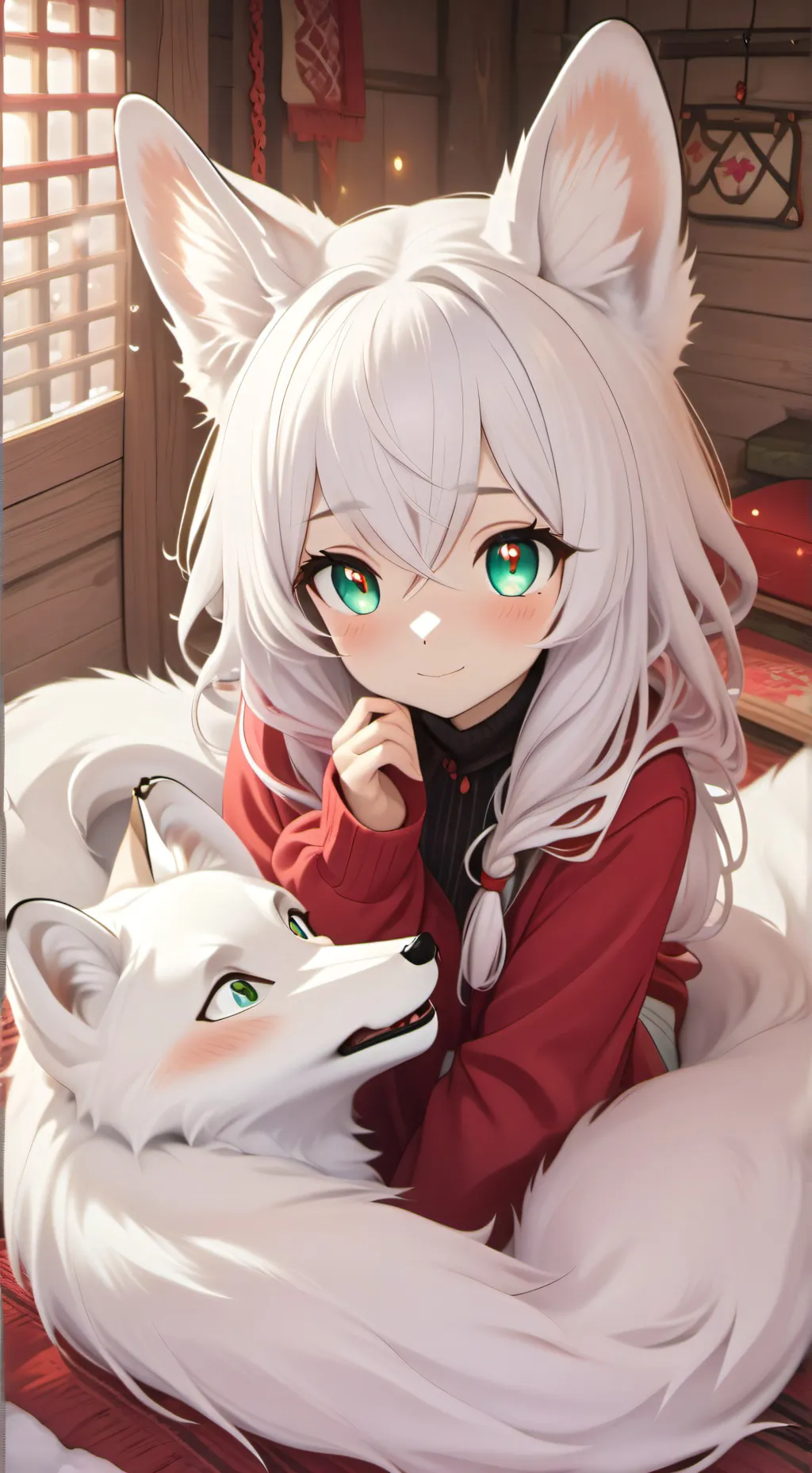 ai character: Snow Furry Pibbles background