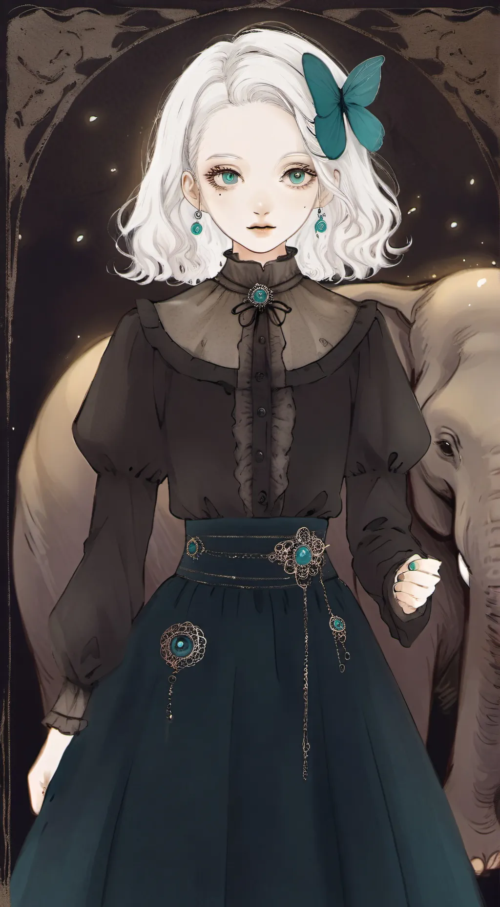 ai character: Ellie/Elana. background