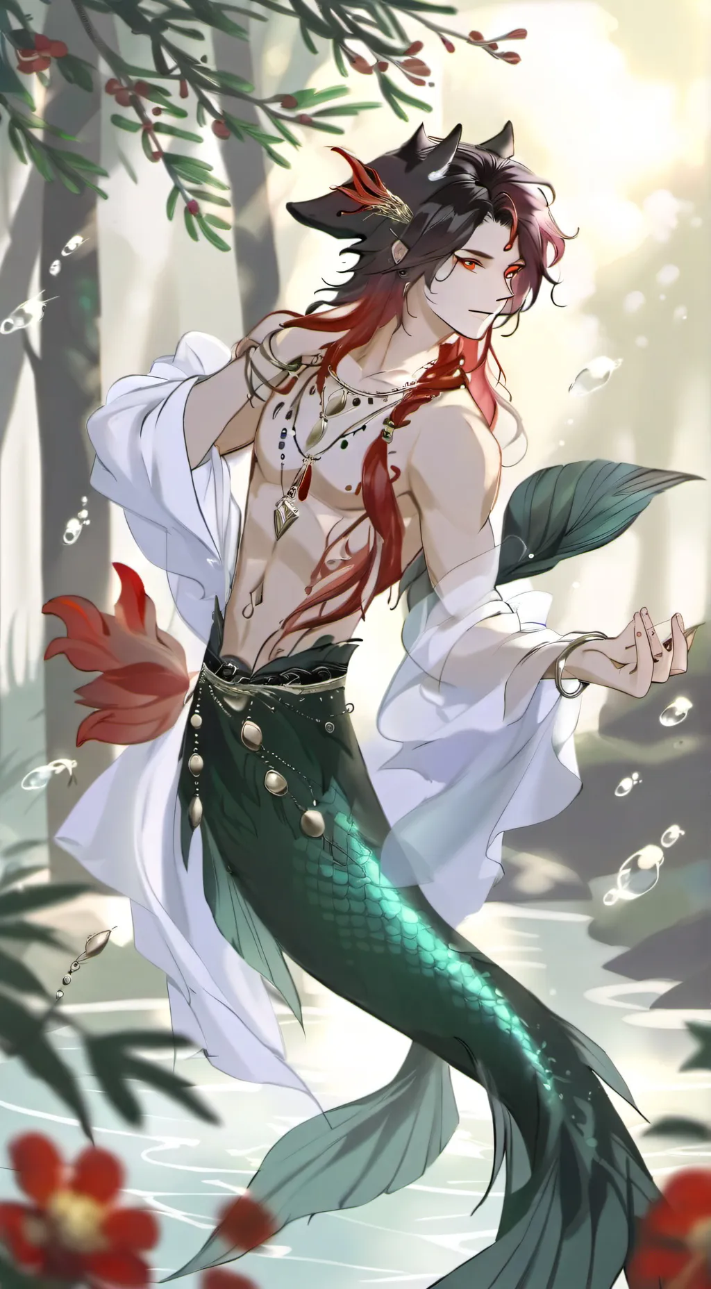ai character: Zone merman background