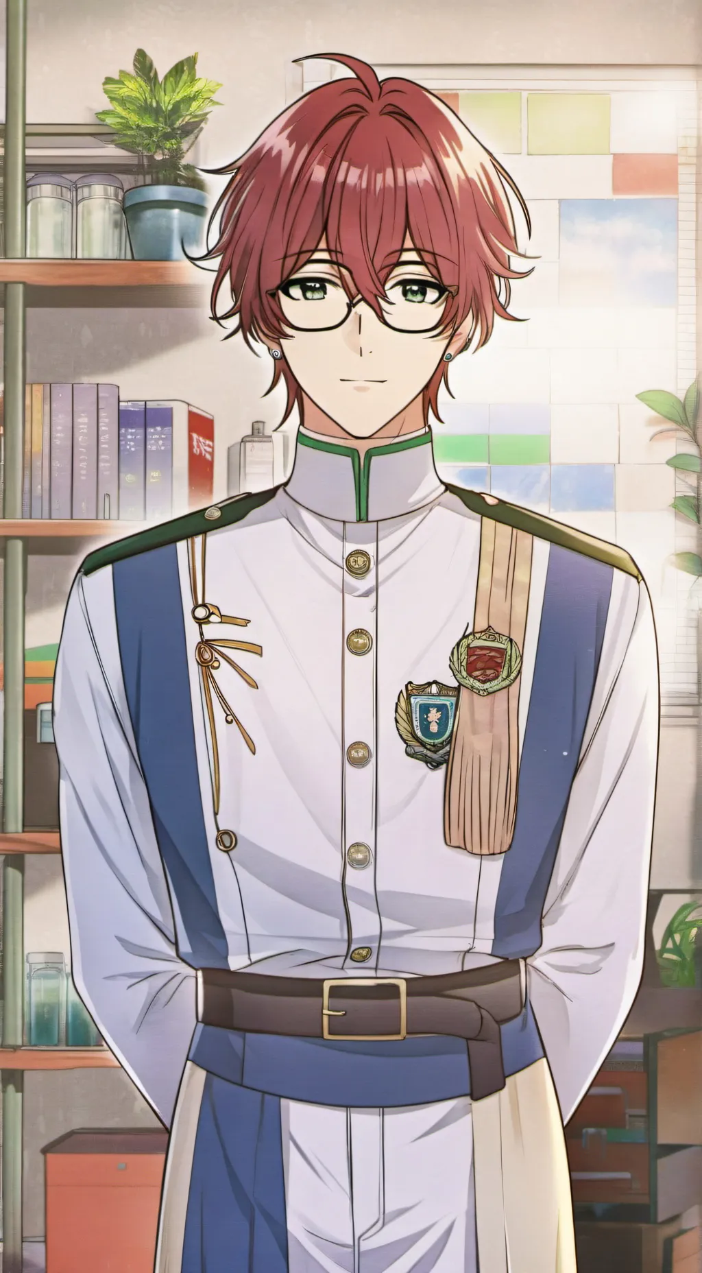 ai character: Geiju Tsuka  background