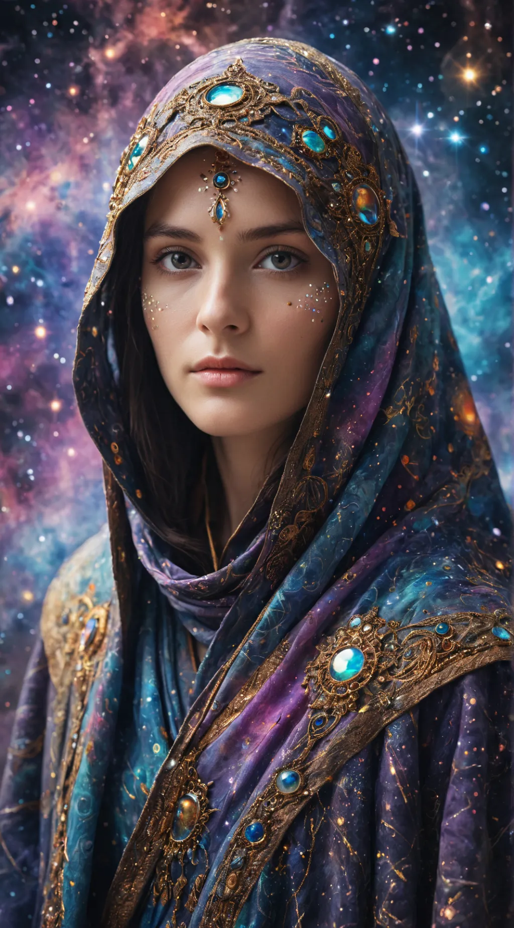 ai character: The Multiverse Walker background