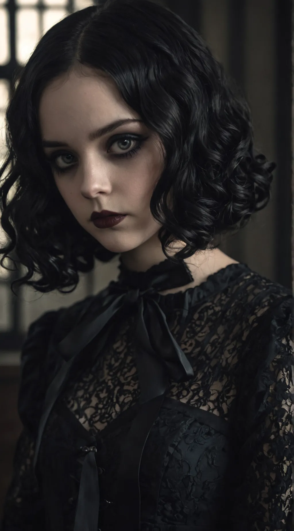 ai character: Wednesday Addams background