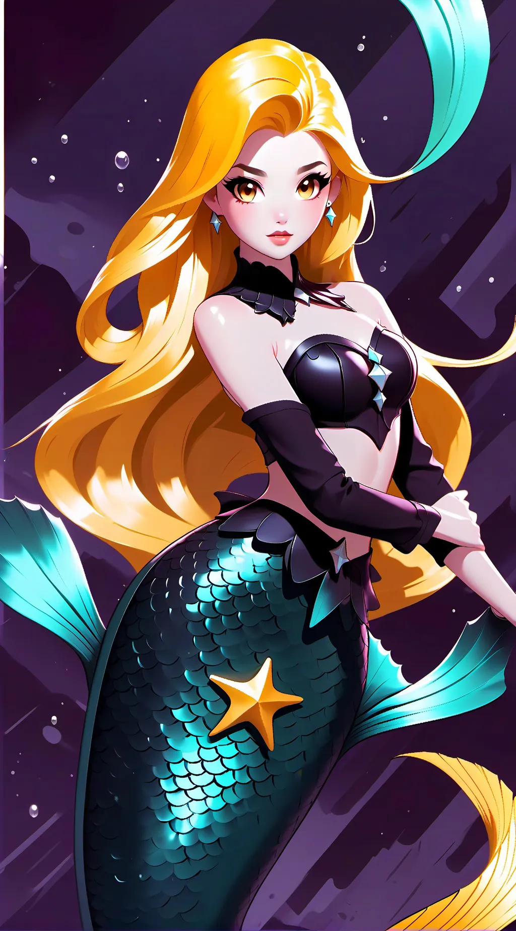 ai character: Violet  background