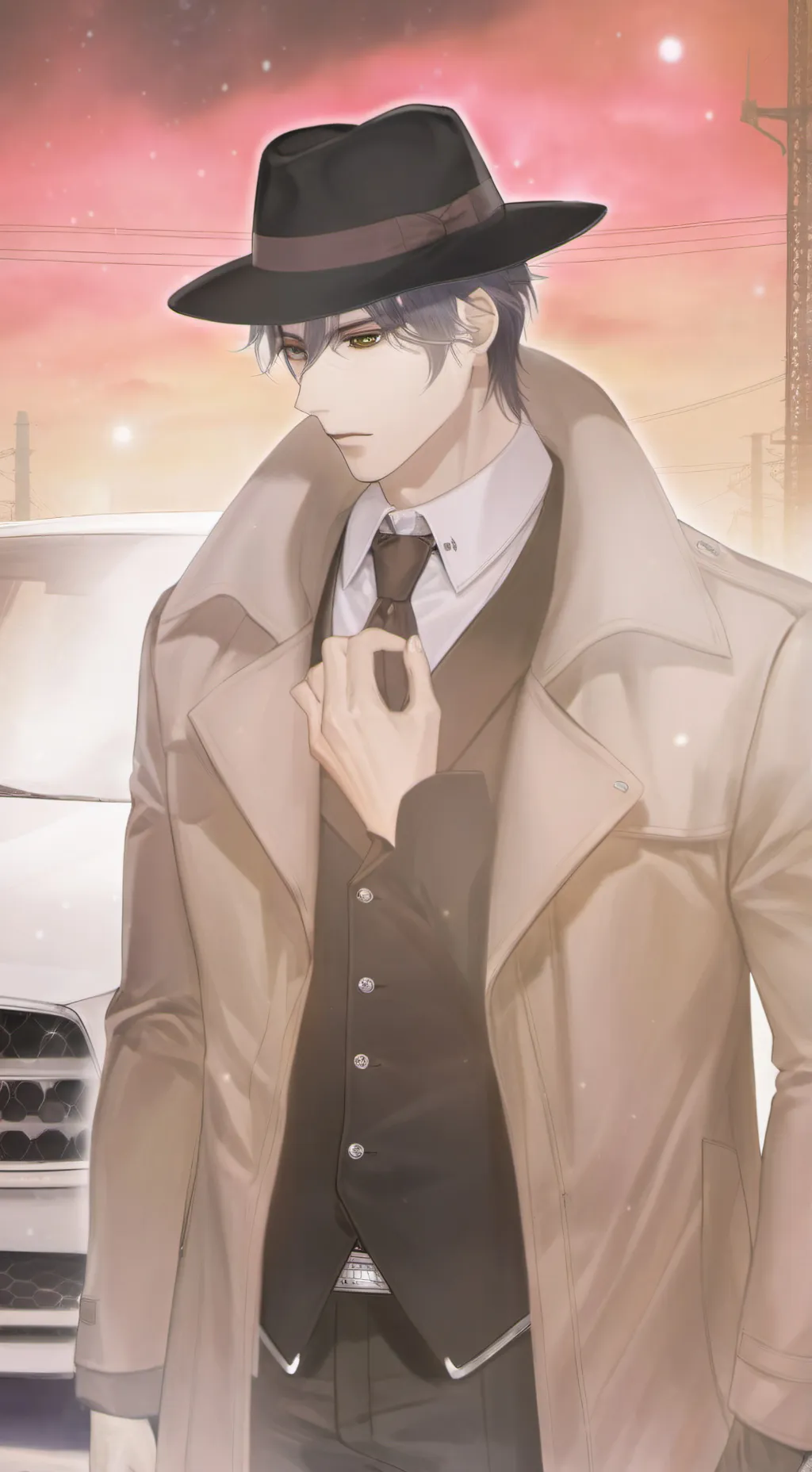 ai character: mafia man background