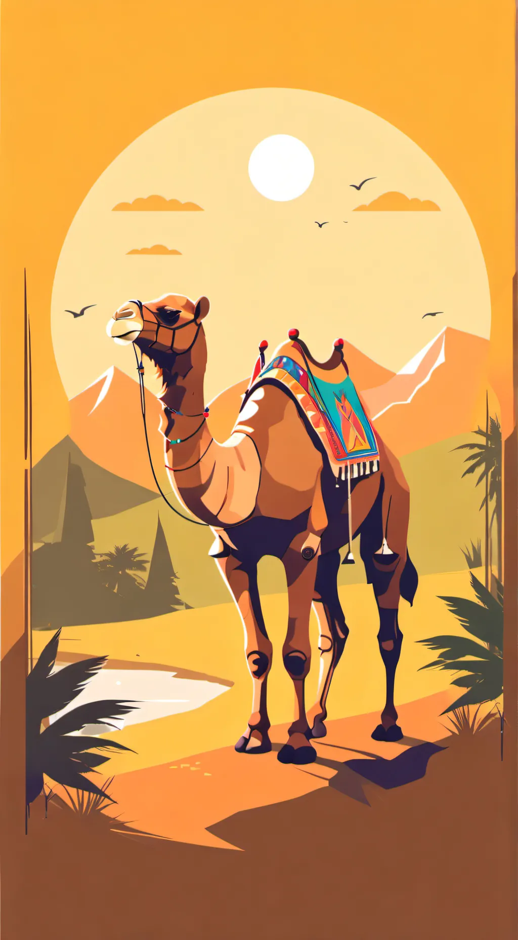 ai character: chameau background
