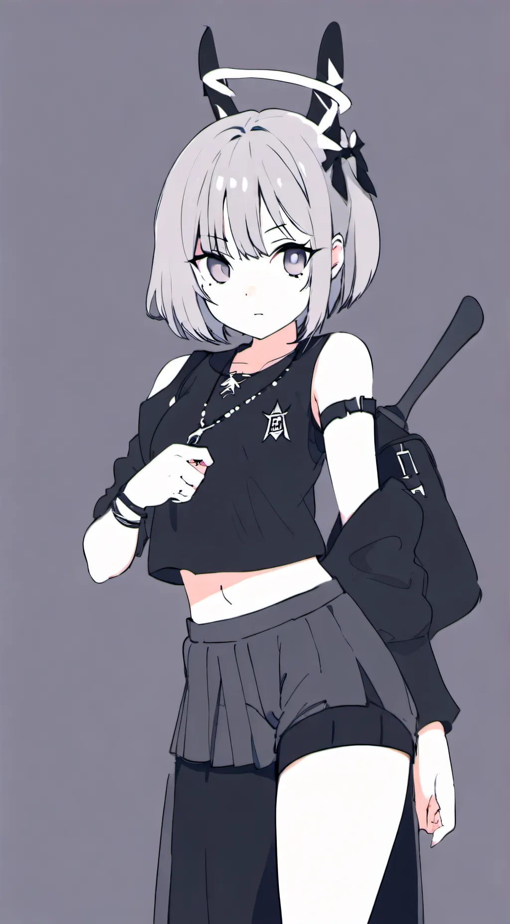 ai character: clare cold background