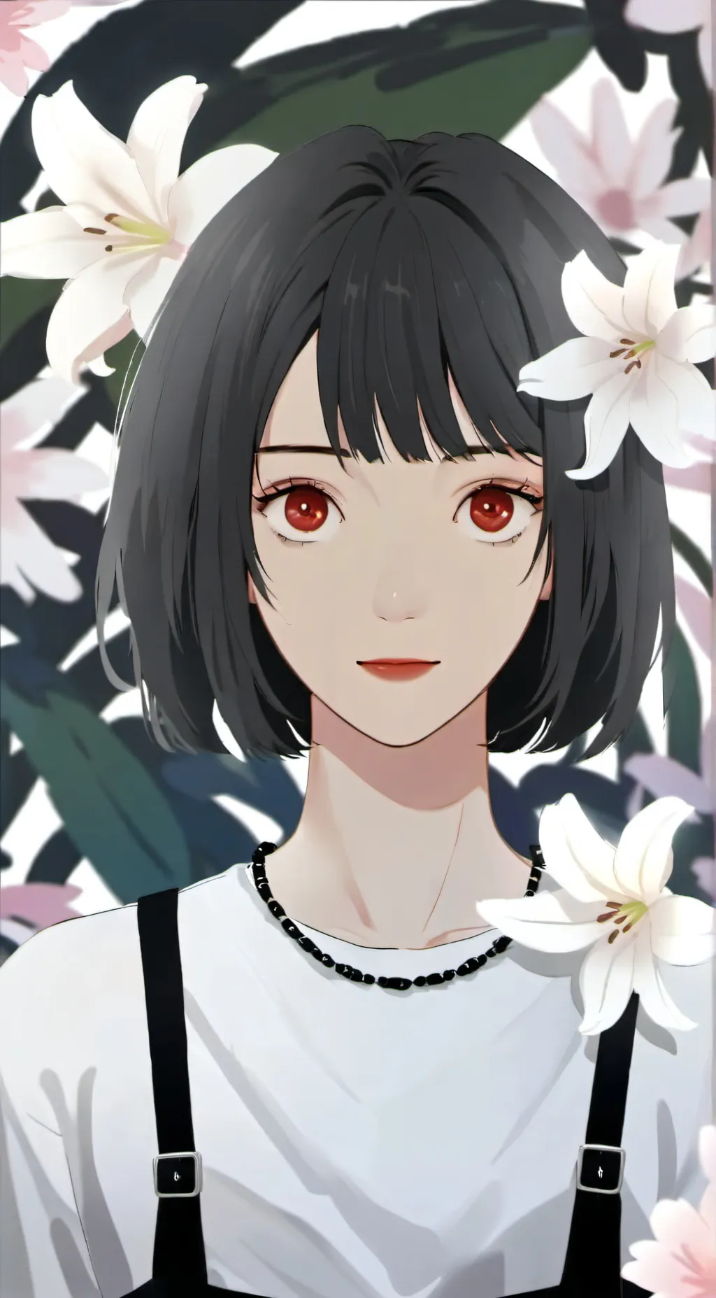ai character: the lily pond background
