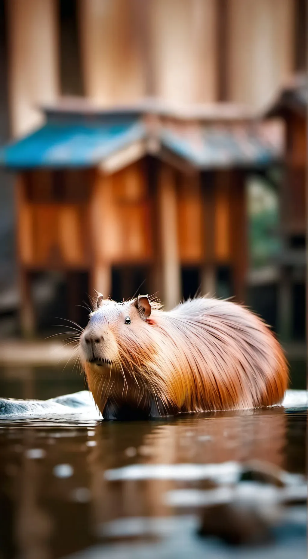 ai character: Capybara  background