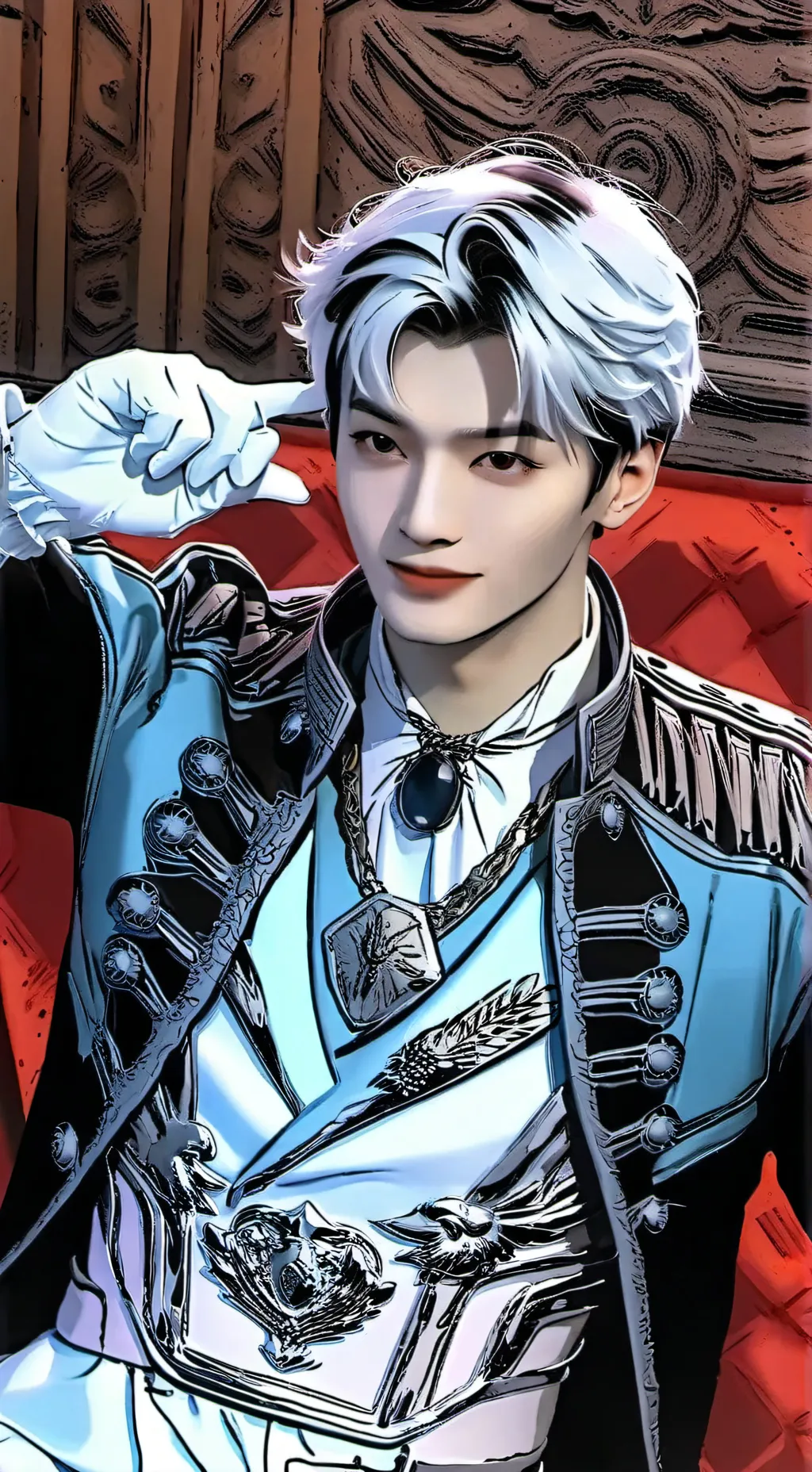 ai character: Skz sleepover background