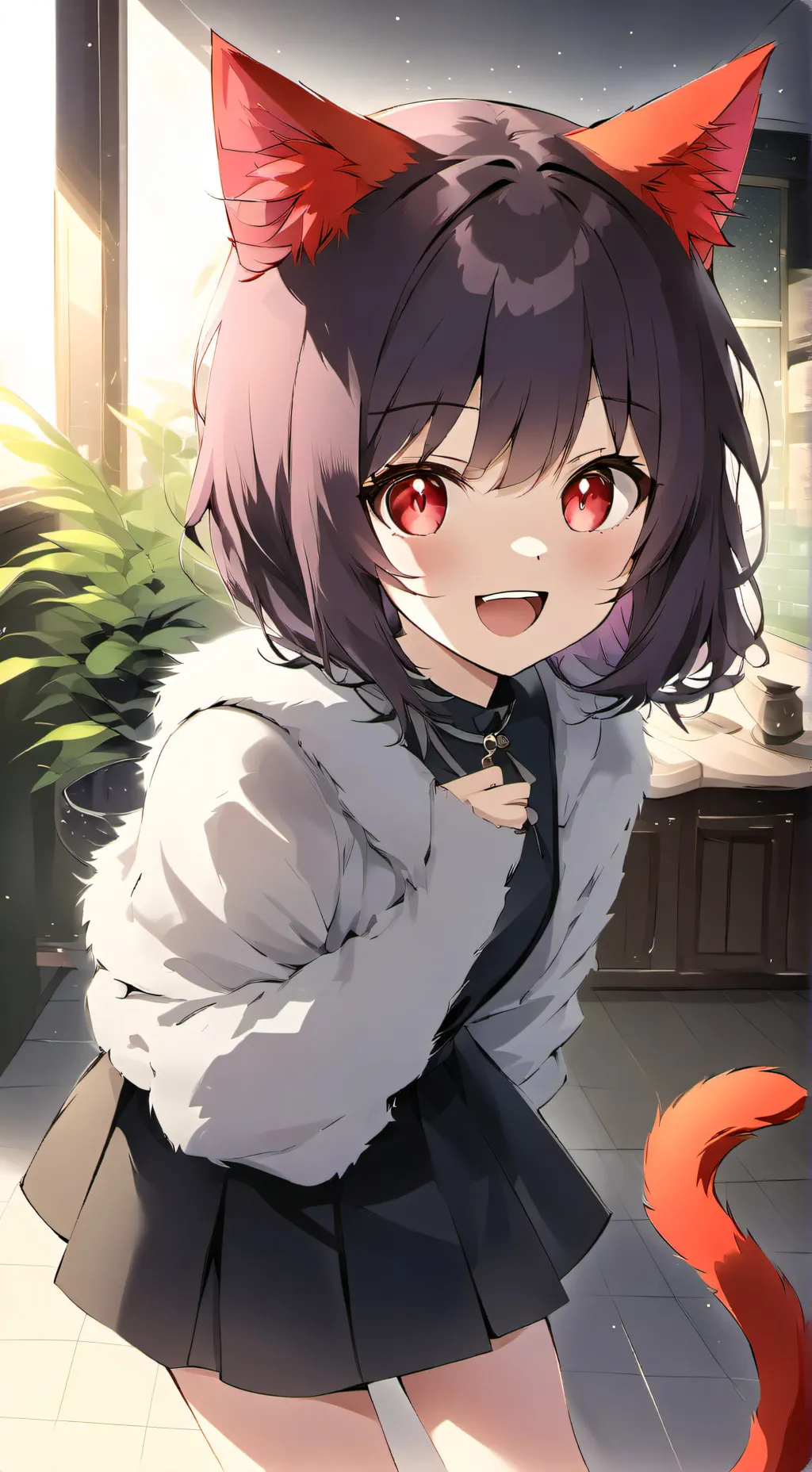ai character: Luna the Red-Eared Spirit background